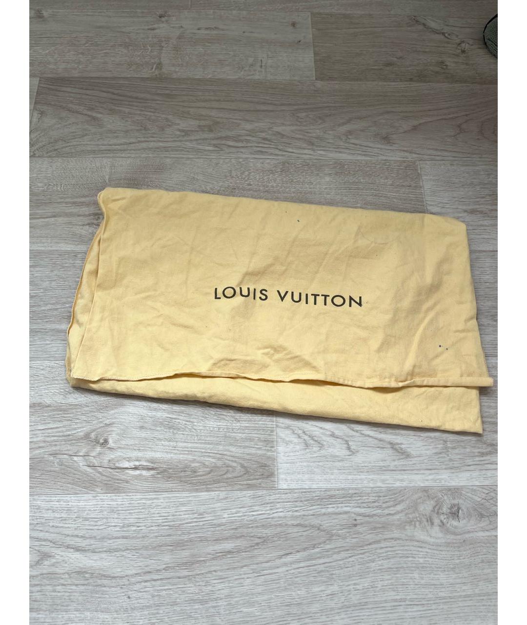 LOUIS VUITTON Черная кожаная сумка через плечо, фото 8