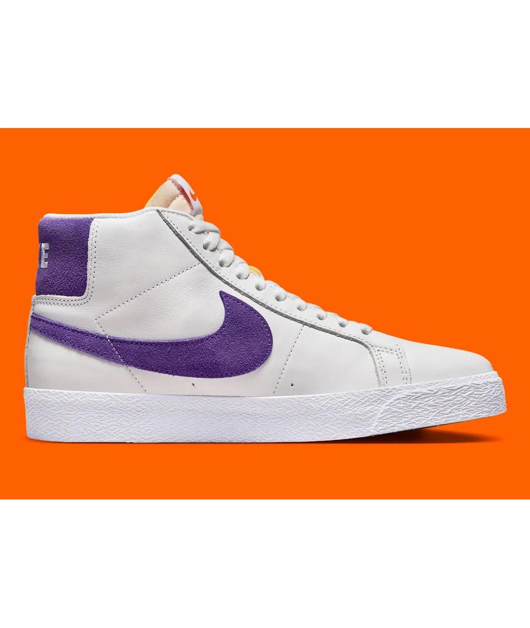 NIKE Белые кожаные высокие кроссовки / кеды, фото 9