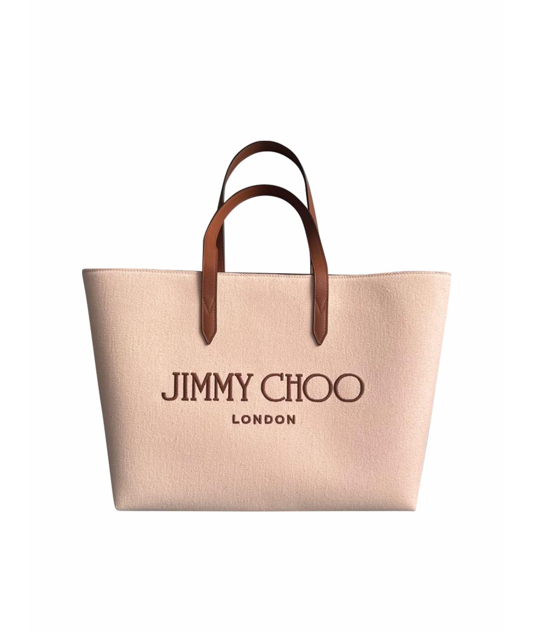 JIMMY CHOO Бежевая сумка тоут, фото 1