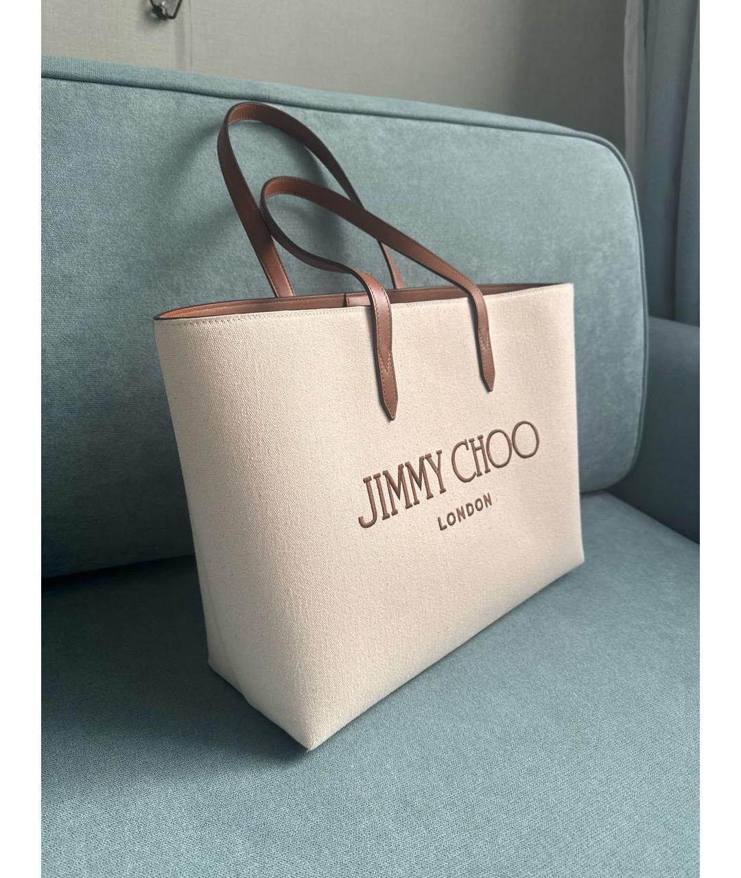 JIMMY CHOO Бежевая сумка тоут, фото 2