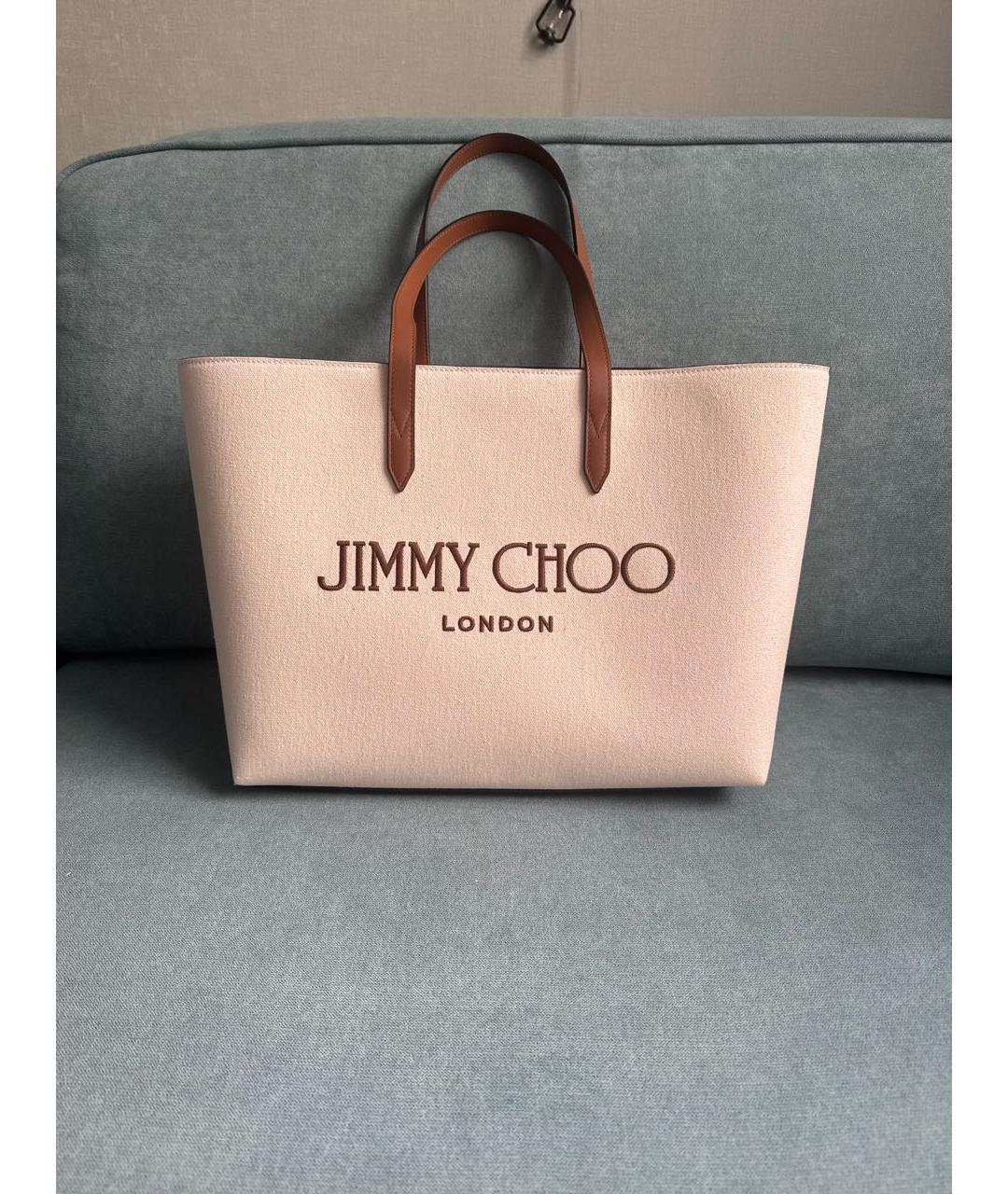 JIMMY CHOO Бежевая сумка тоут, фото 6