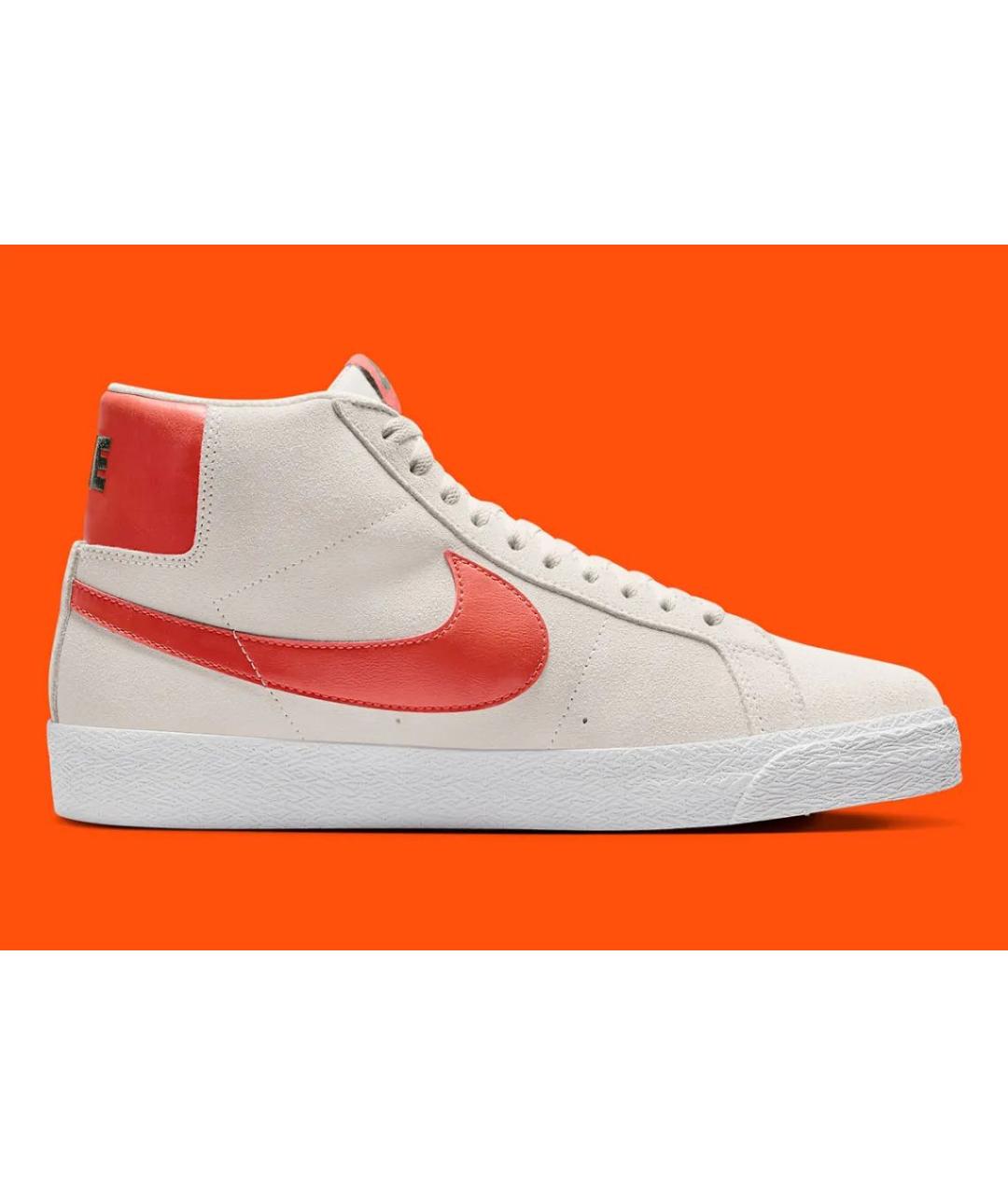 NIKE Белые кожаные высокие кроссовки / кеды, фото 9