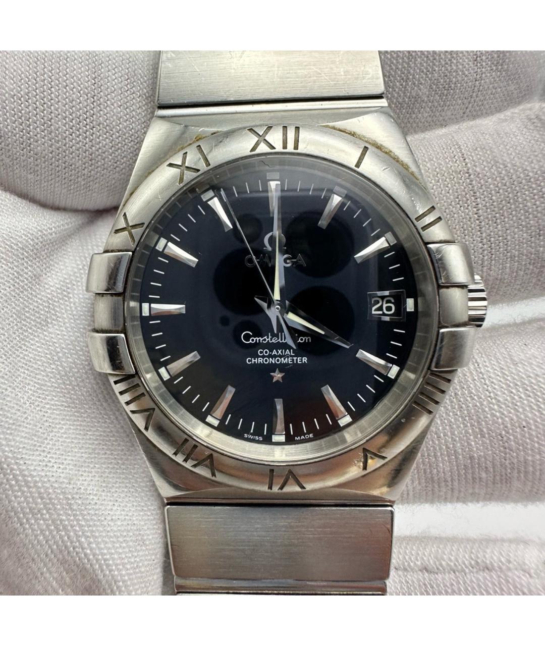 OMEGA Серебряные часы, фото 2