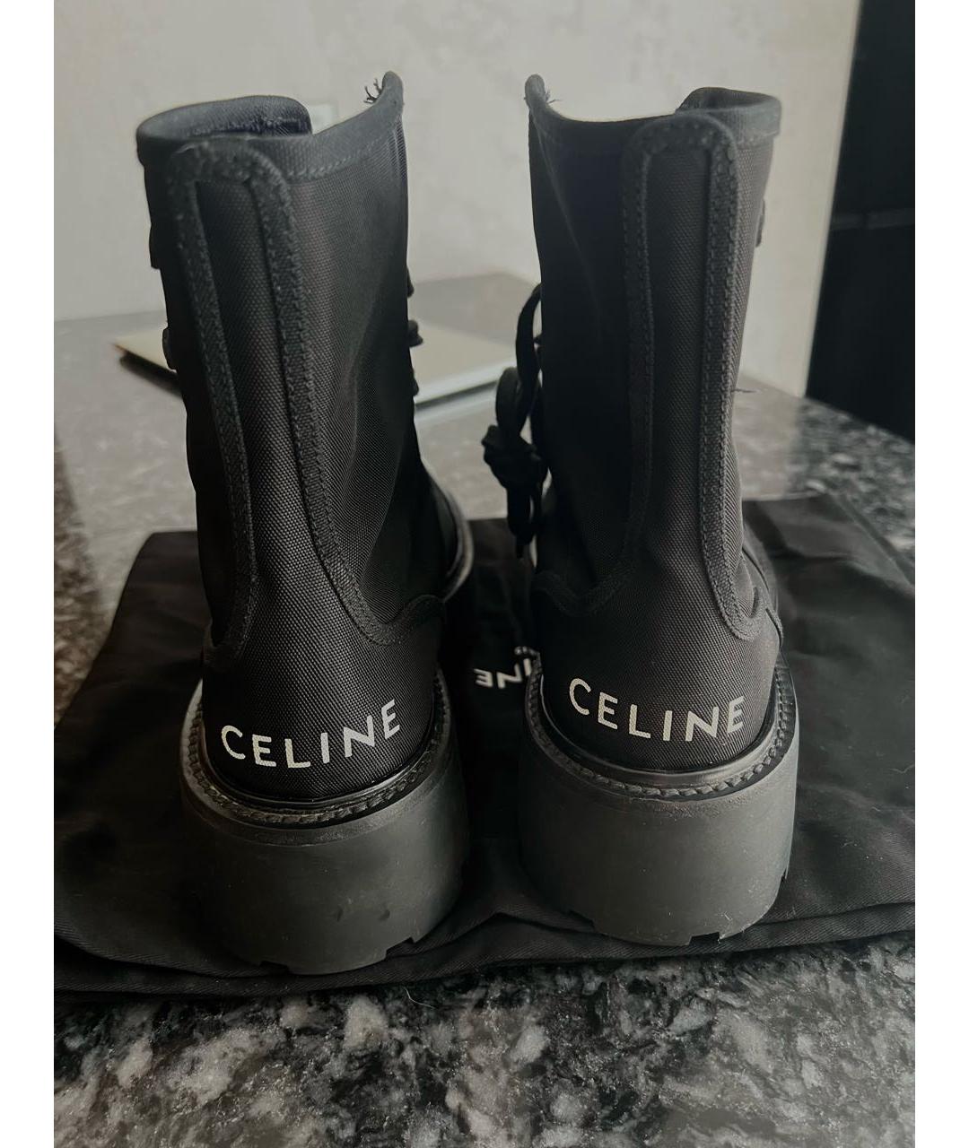 CELINE Черные ботинки, фото 4