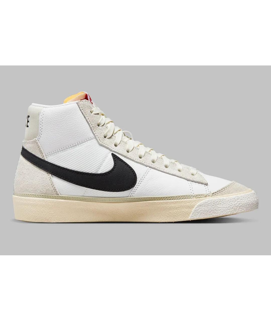 NIKE Белые кожаные высокие кроссовки / кеды, фото 9