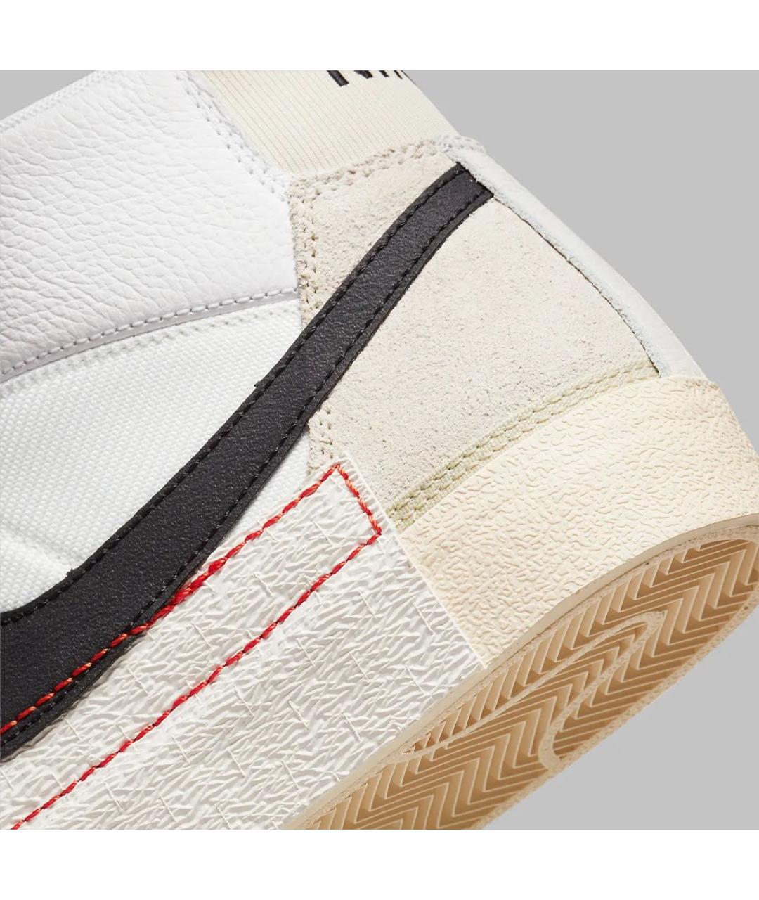 NIKE Белые кожаные высокие кроссовки / кеды, фото 8