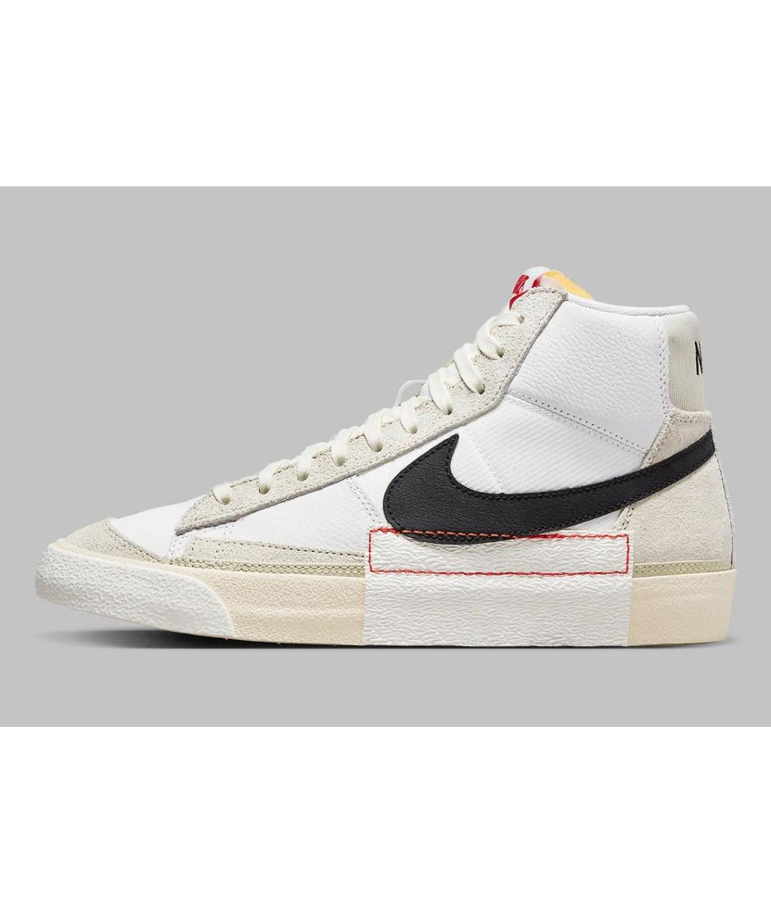 NIKE Белые кожаные высокие кроссовки / кеды, фото 2