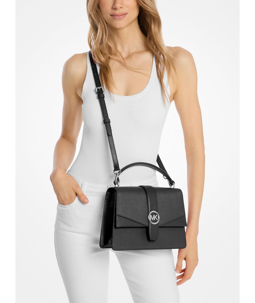 MICHAEL KORS Черная сумка с короткими ручками, фото 4