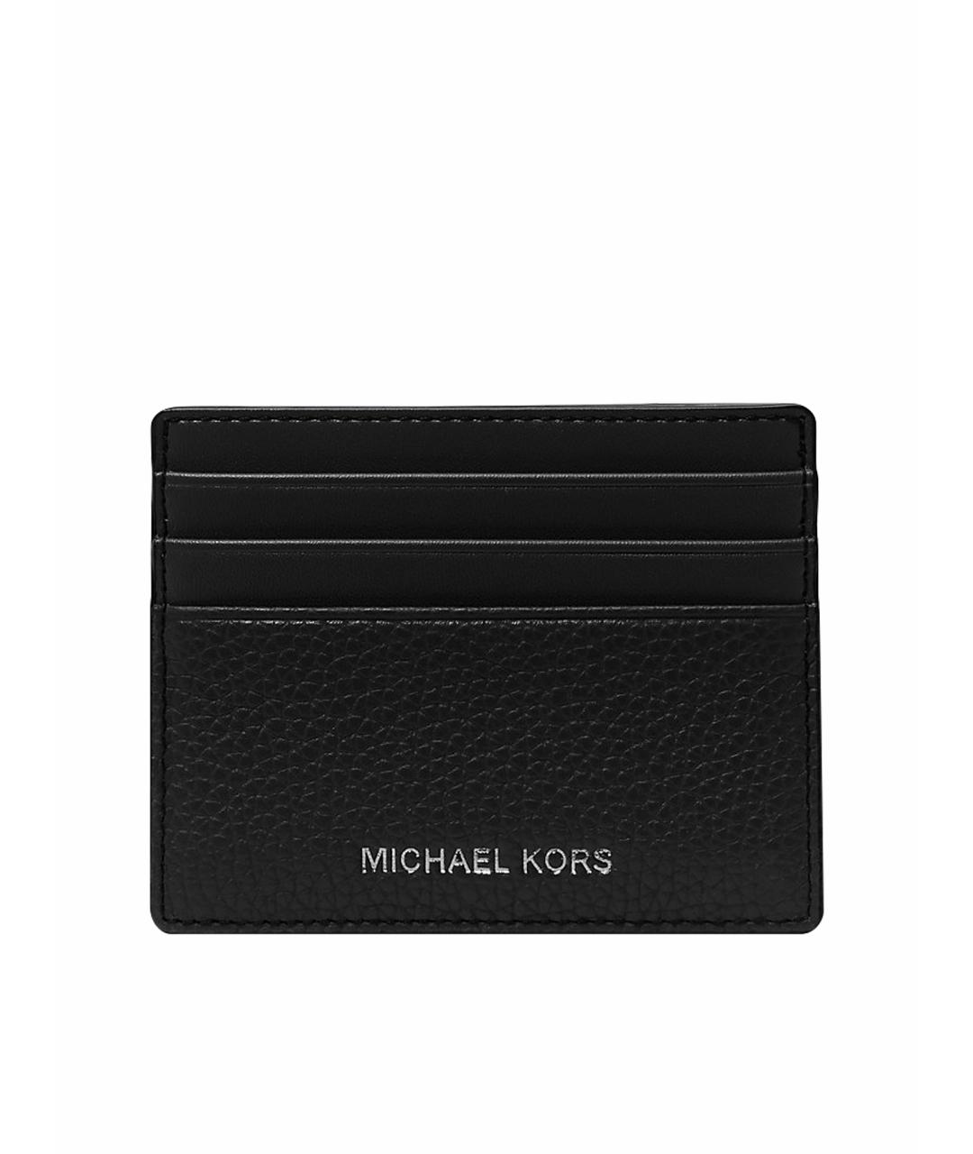 MICHAEL KORS Черный кардхолдер из искусственной кожи, фото 1