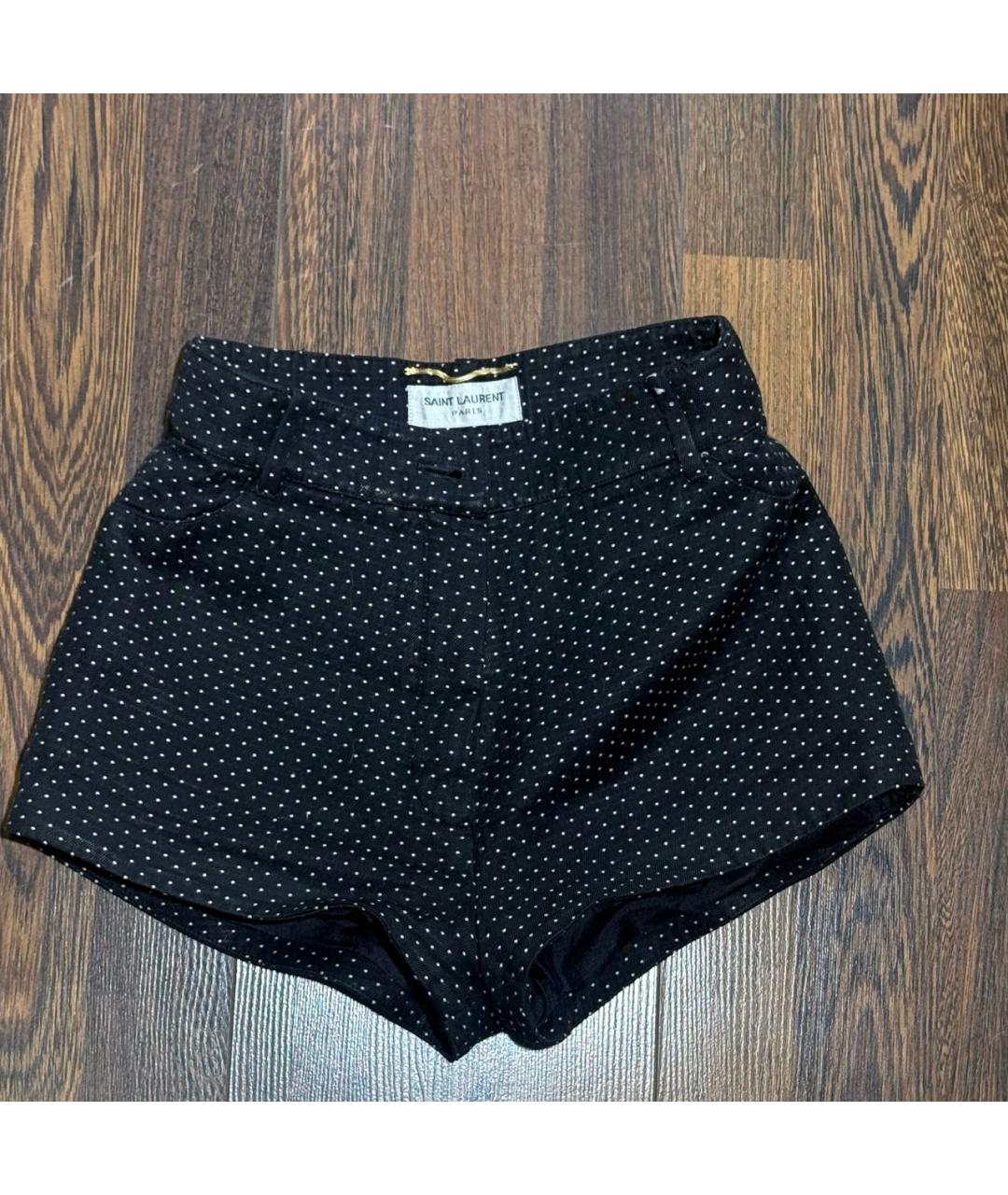 SAINT LAURENT Черные шорты, фото 4