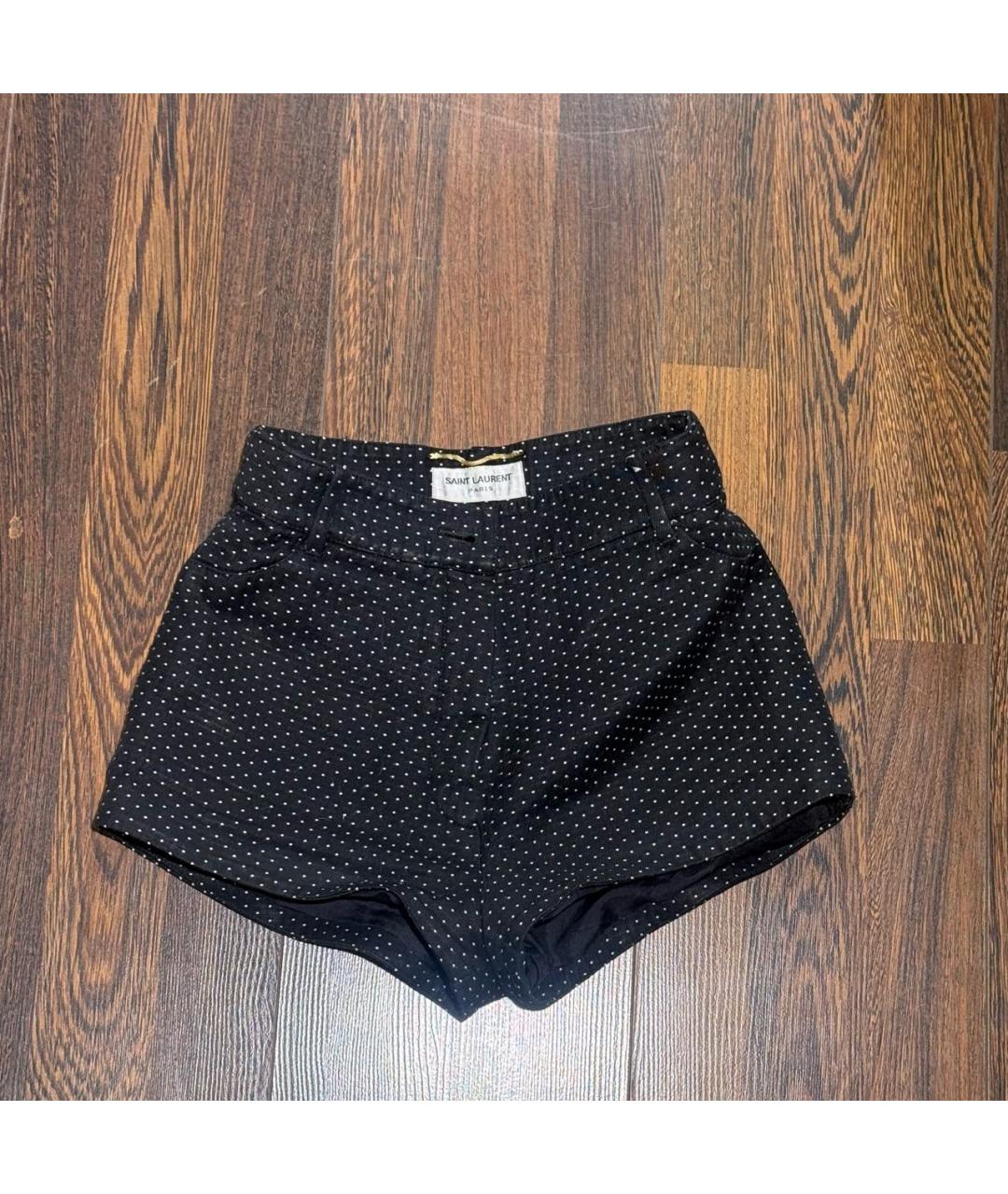 SAINT LAURENT Черные шорты, фото 7