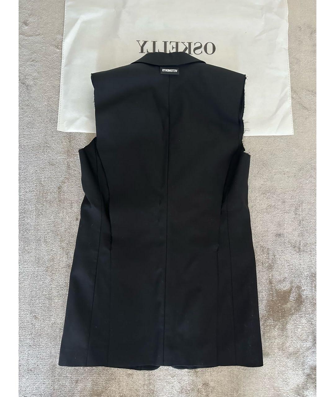 VETEMENTS Черный вискозный жилет, фото 2