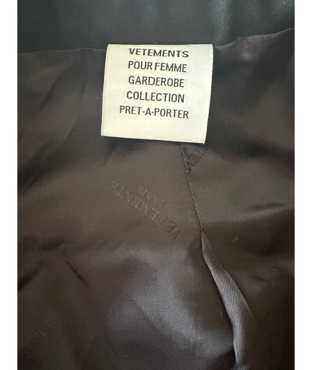 VETEMENTS Черный вискозный жилет, фото 4