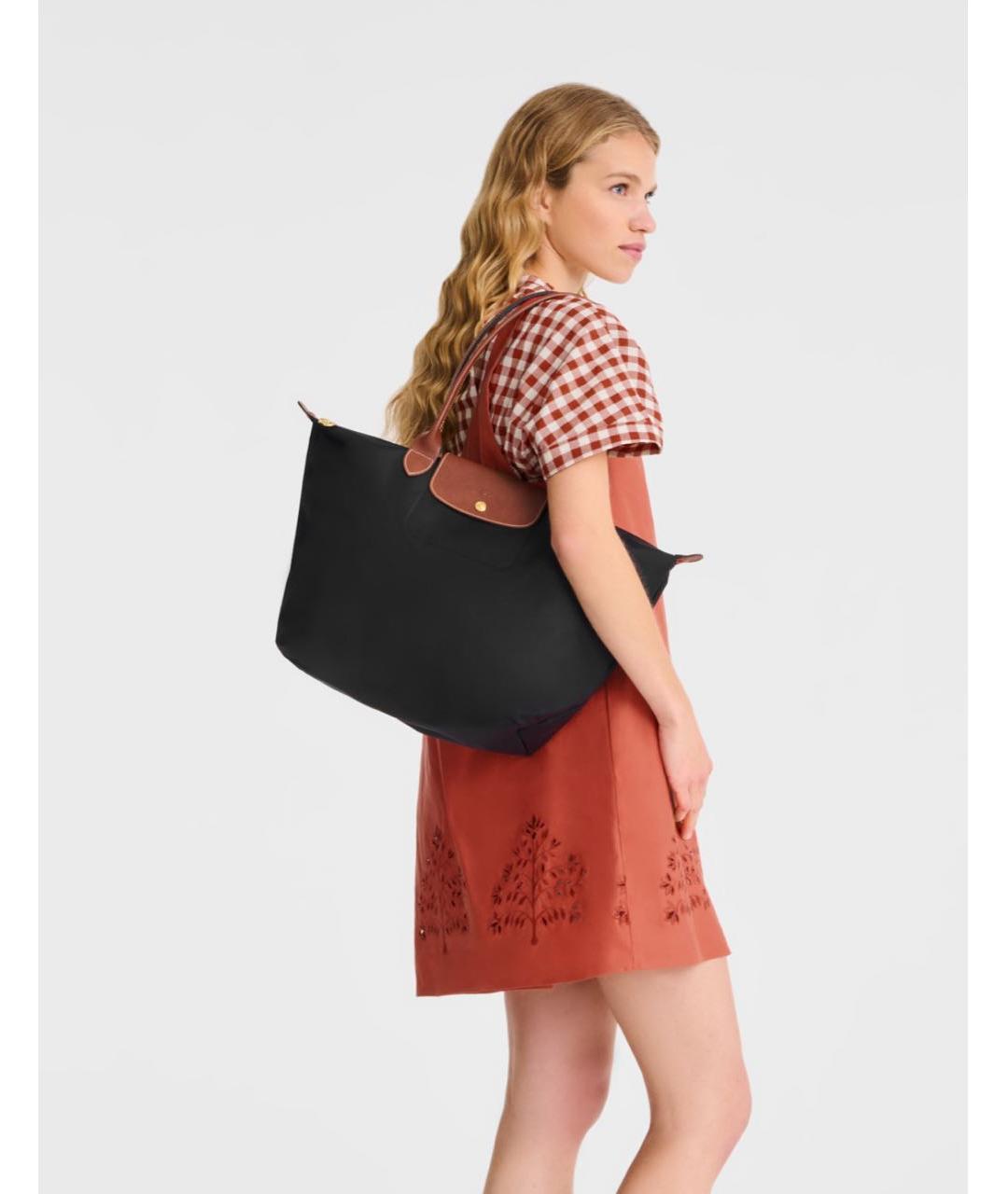 LONGCHAMP Черная дорожная/спортивная сумка, фото 2