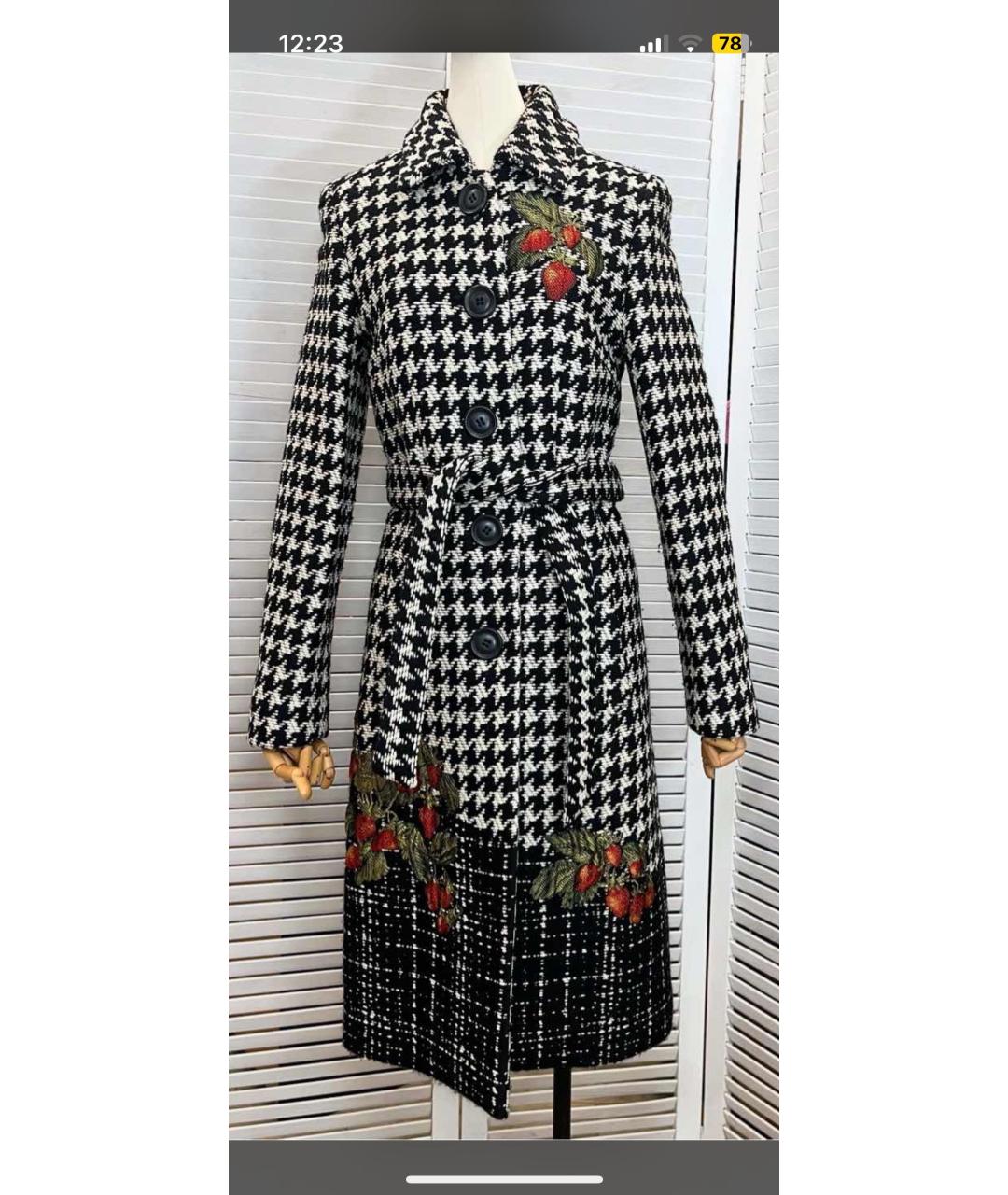 ESCADA Черное шерстяное пальто, фото 7