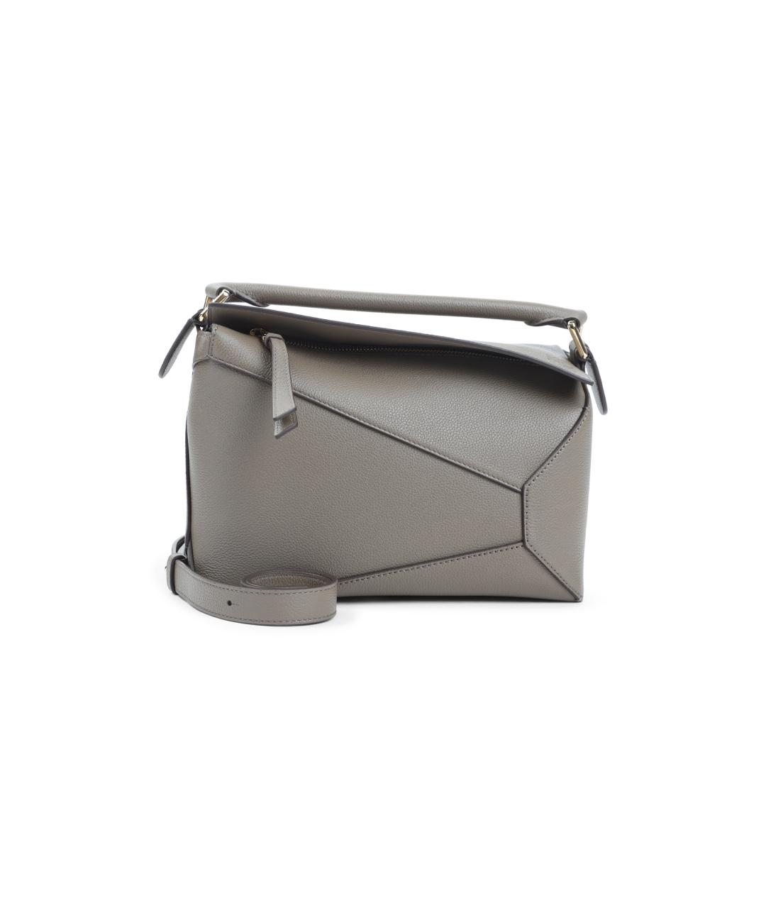 LOEWE Бежевая кожаная сумка через плечо, фото 1
