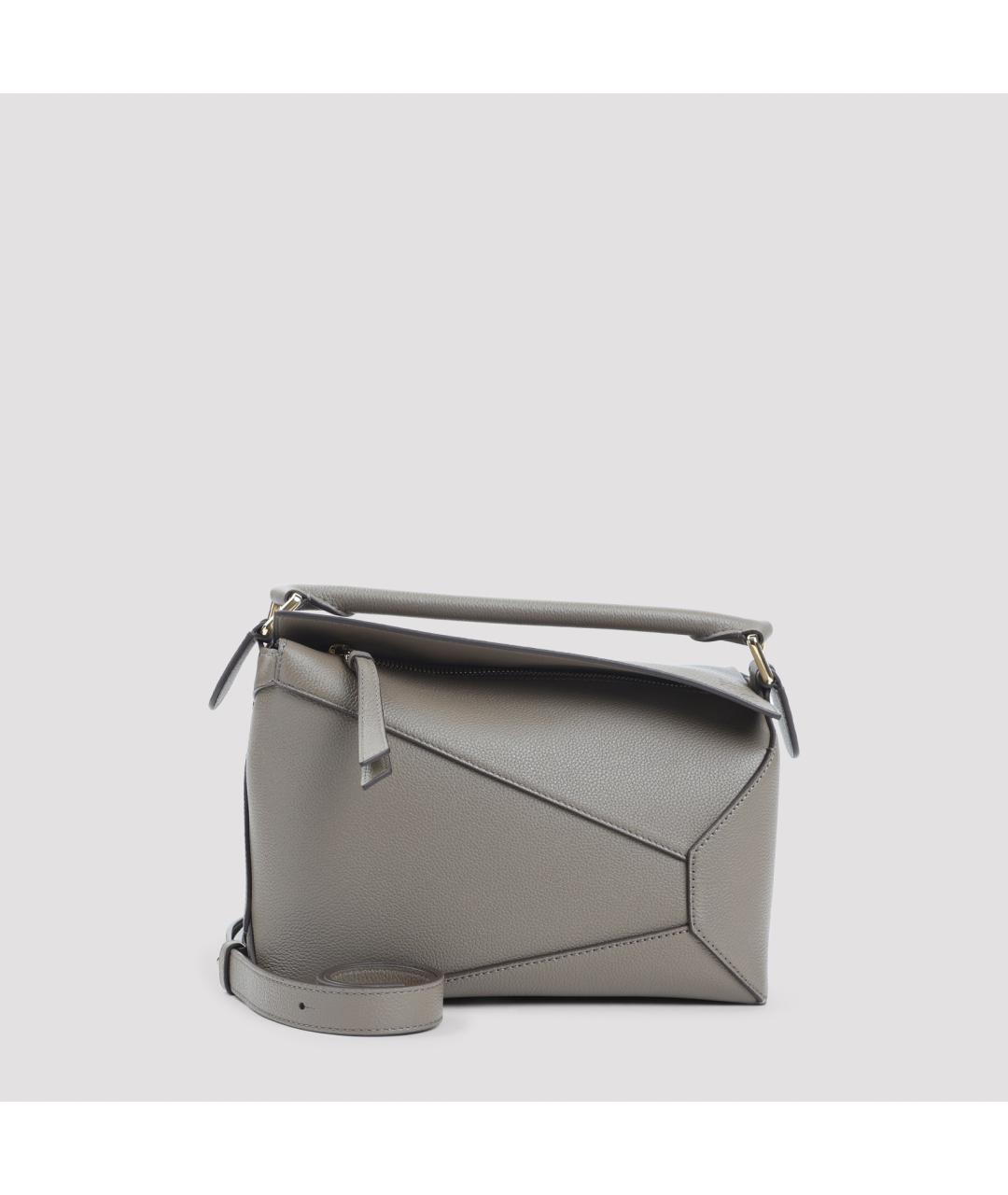 LOEWE Бежевая кожаная сумка через плечо, фото 2