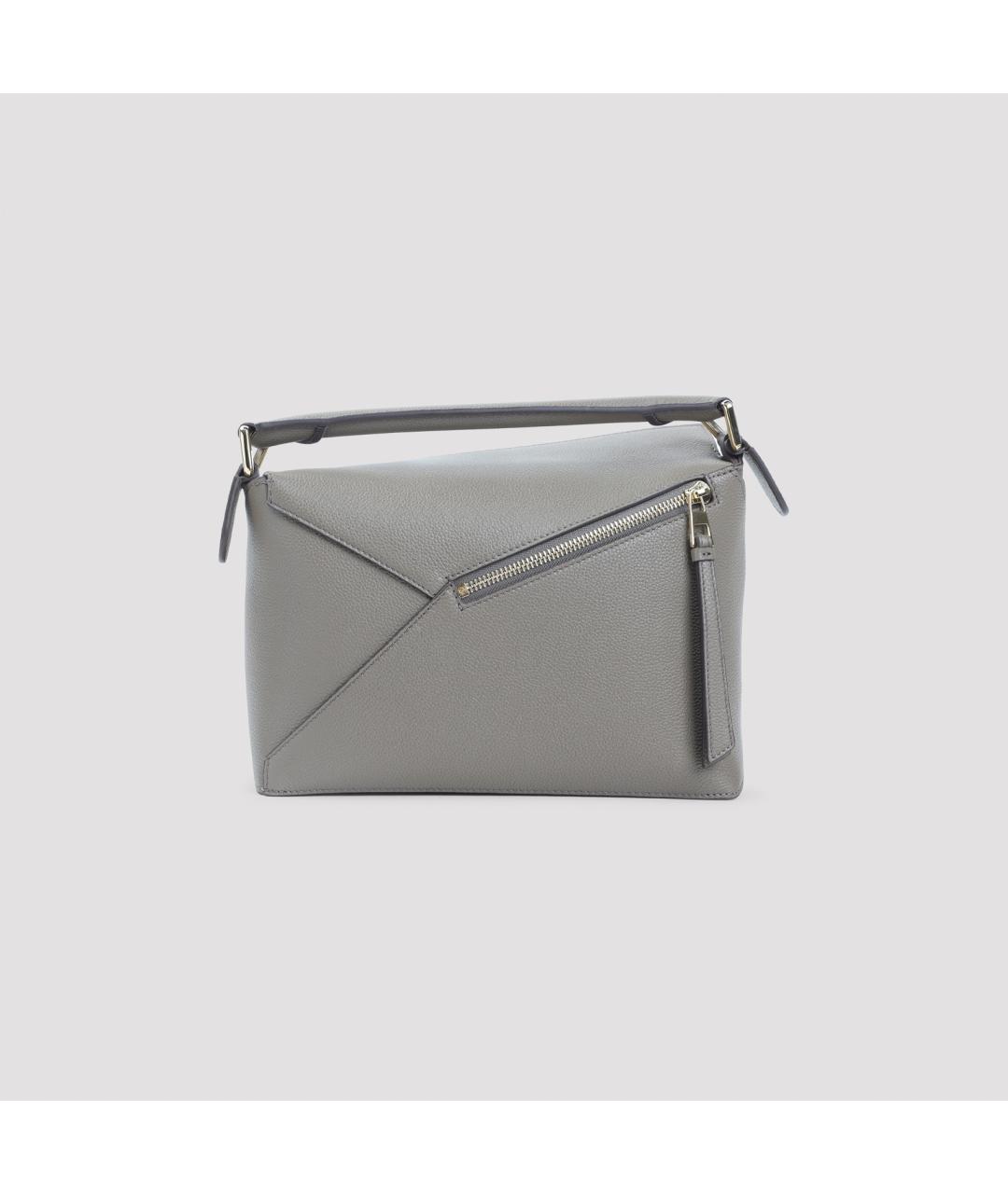 LOEWE Бежевая кожаная сумка через плечо, фото 4