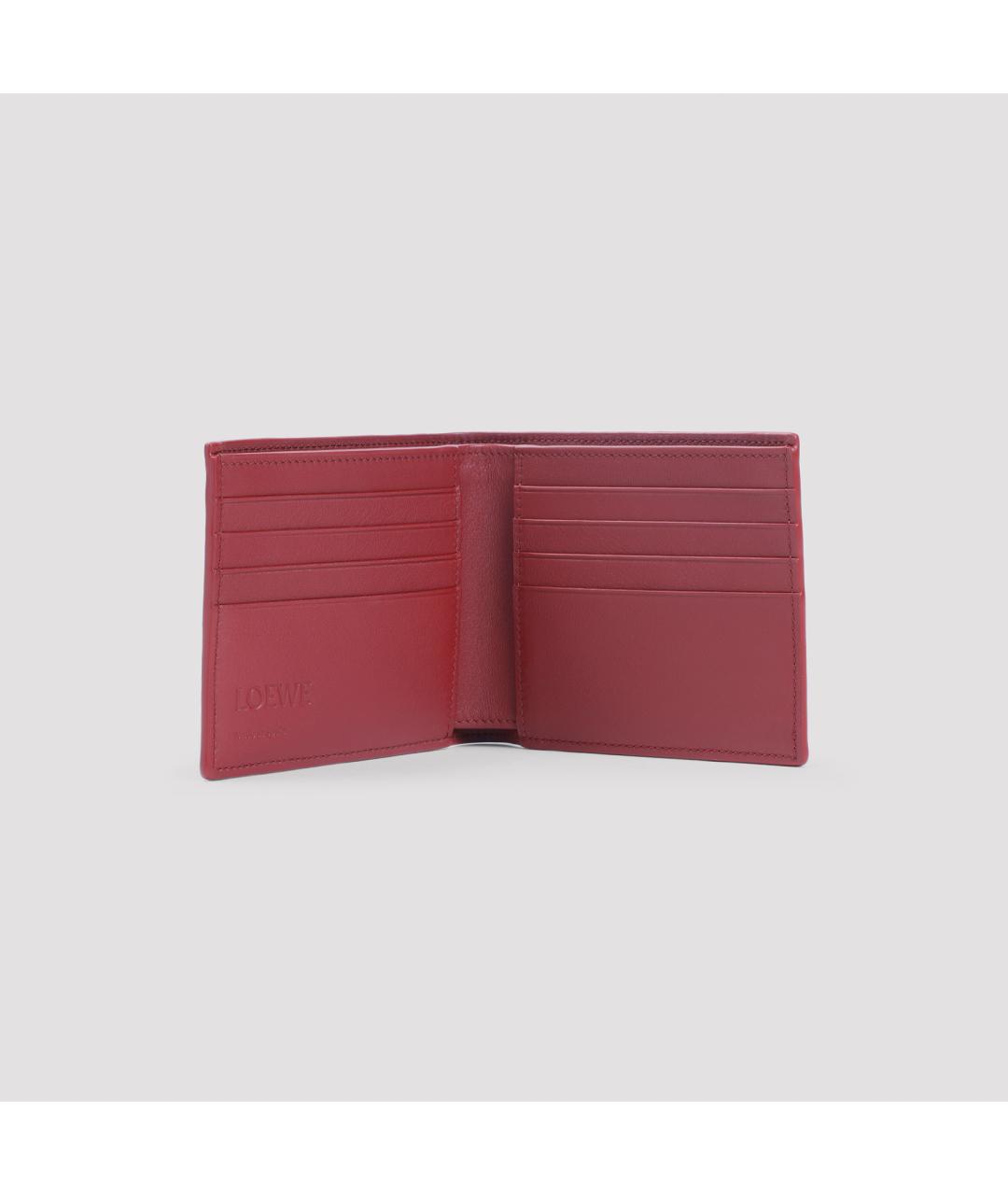 LOEWE Красный кожаный кошелек, фото 5