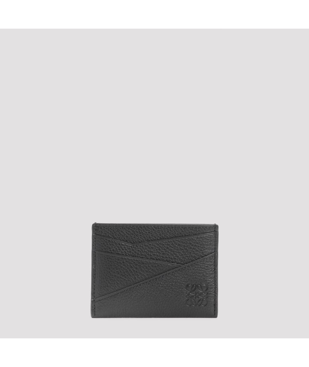 LOEWE Черный кожаный кардхолдер, фото 2