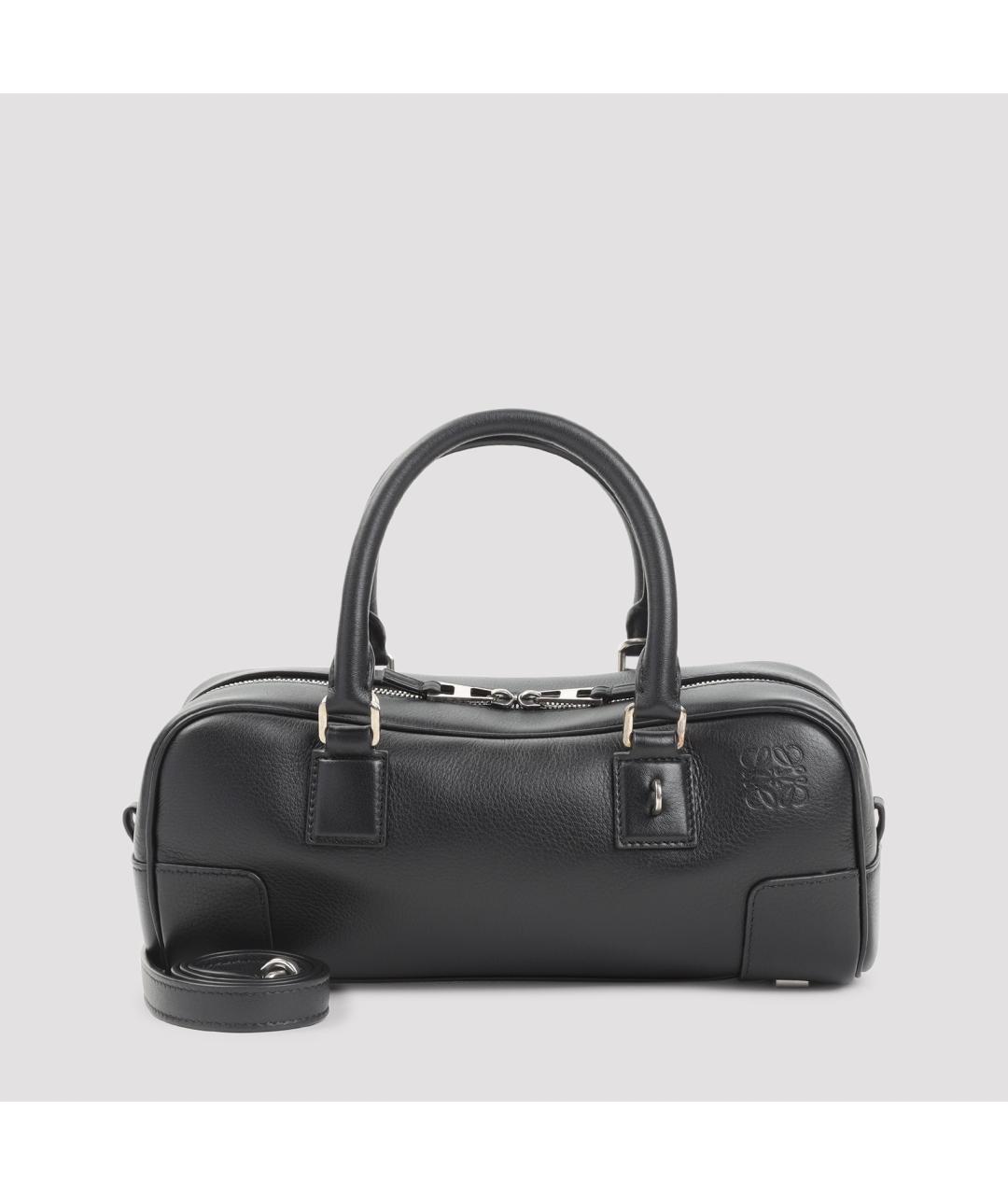 LOEWE Черная кожаная сумка тоут, фото 2