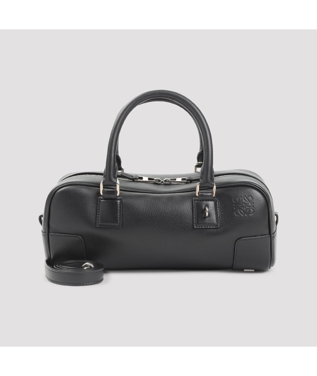 LOEWE Черная кожаная сумка тоут, фото 3