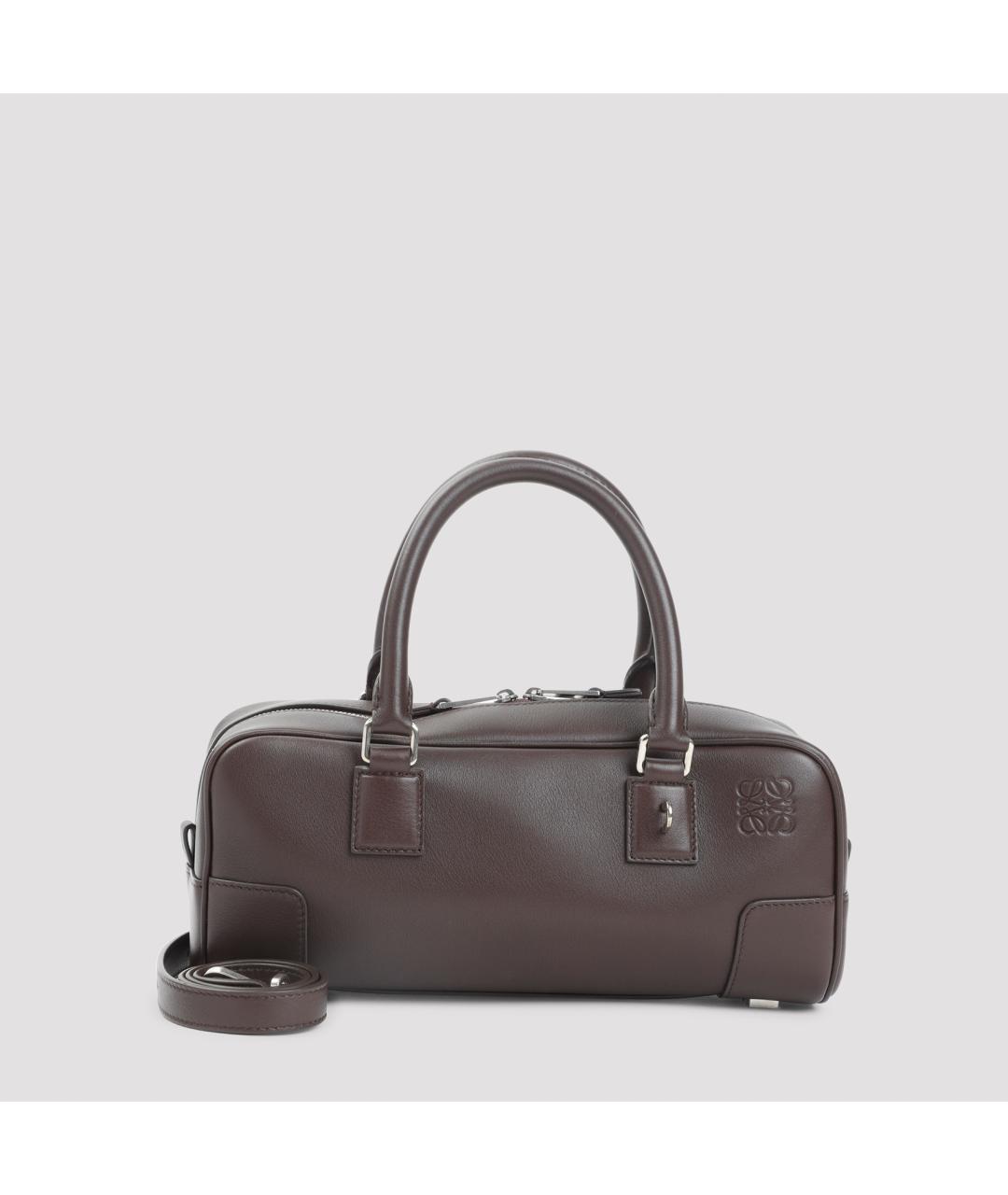 LOEWE Коричневая кожаная сумка тоут, фото 2