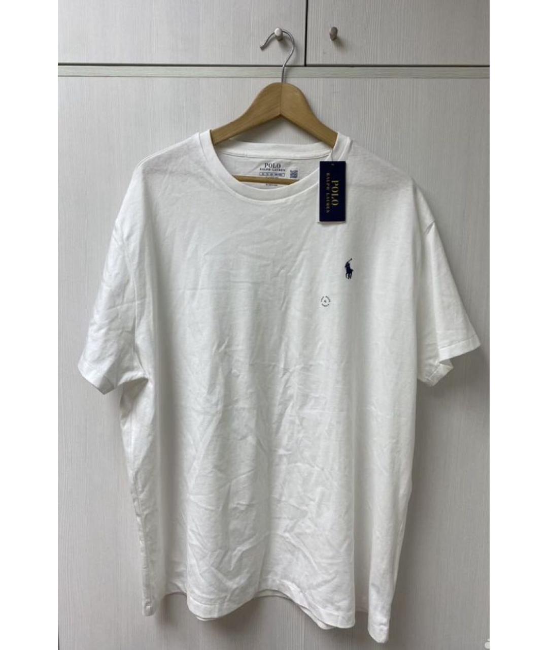 POLO RALPH LAUREN Белая хлопковая футболка, фото 2