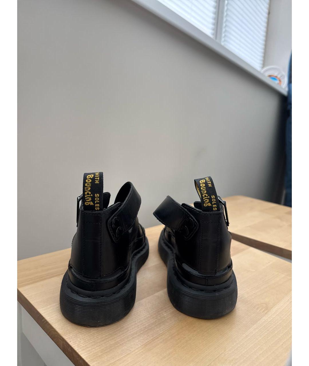 DR. MARTENS Черные кожаные сандалии, фото 4