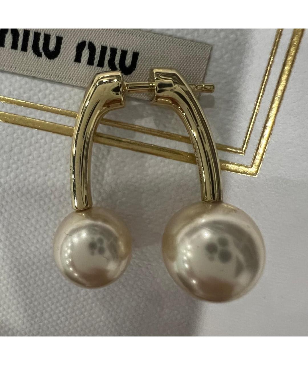 MIU MIU Серебряные серьги, фото 3