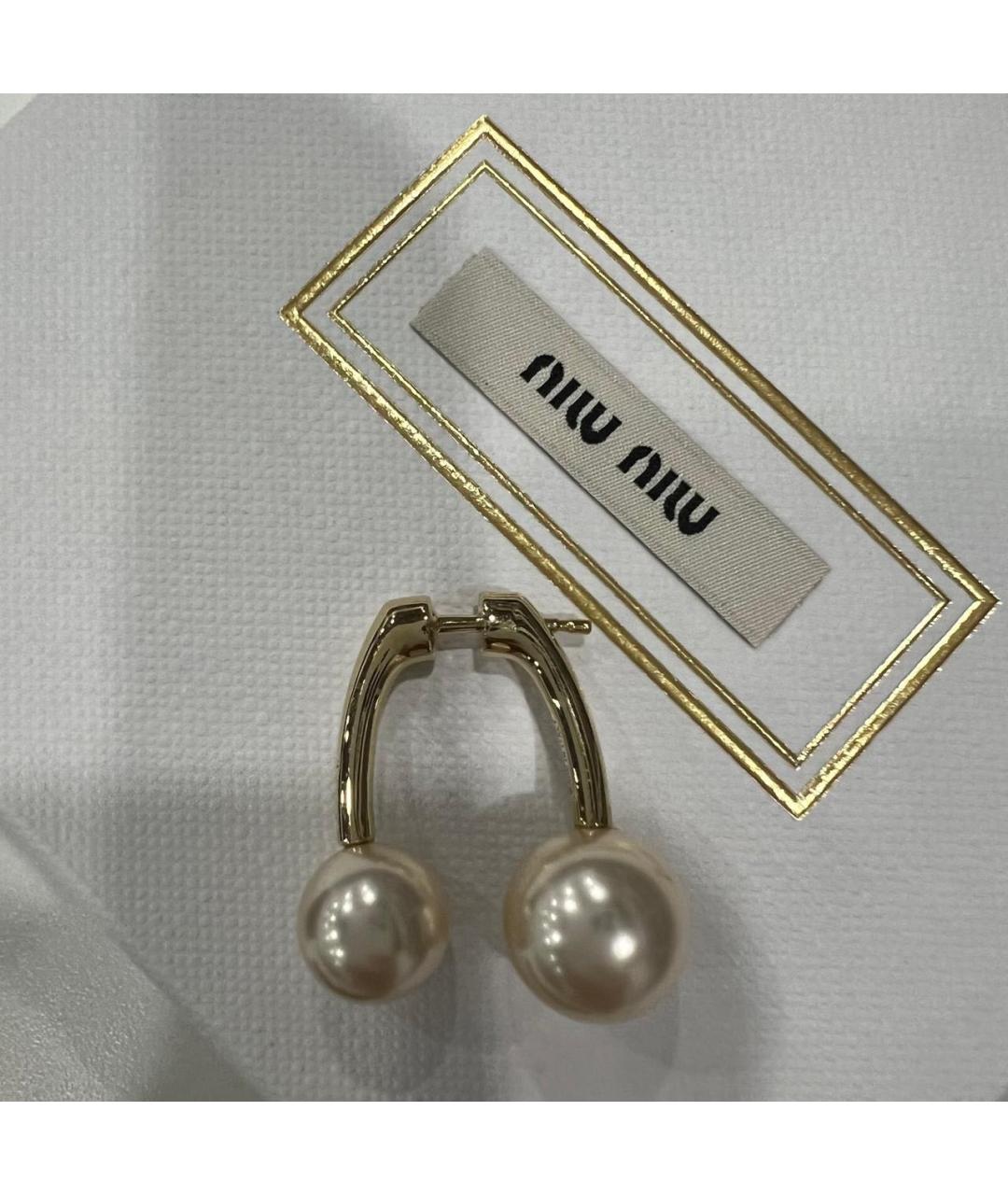 MIU MIU Серебряные серьги, фото 2
