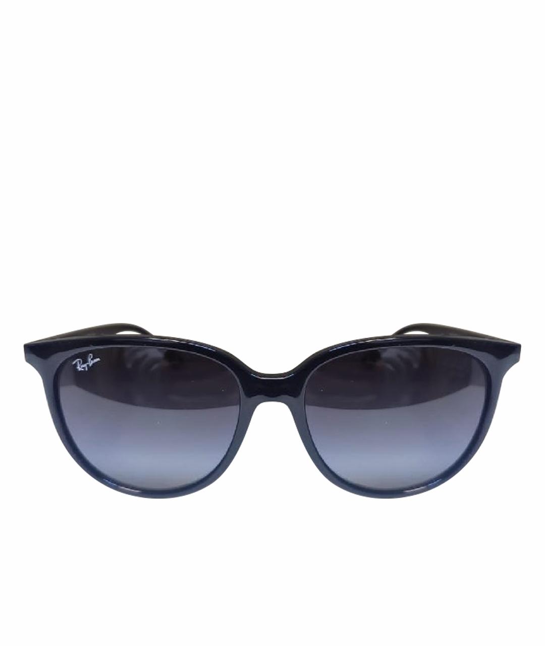 RAY BAN Черные пластиковые солнцезащитные очки, фото 1