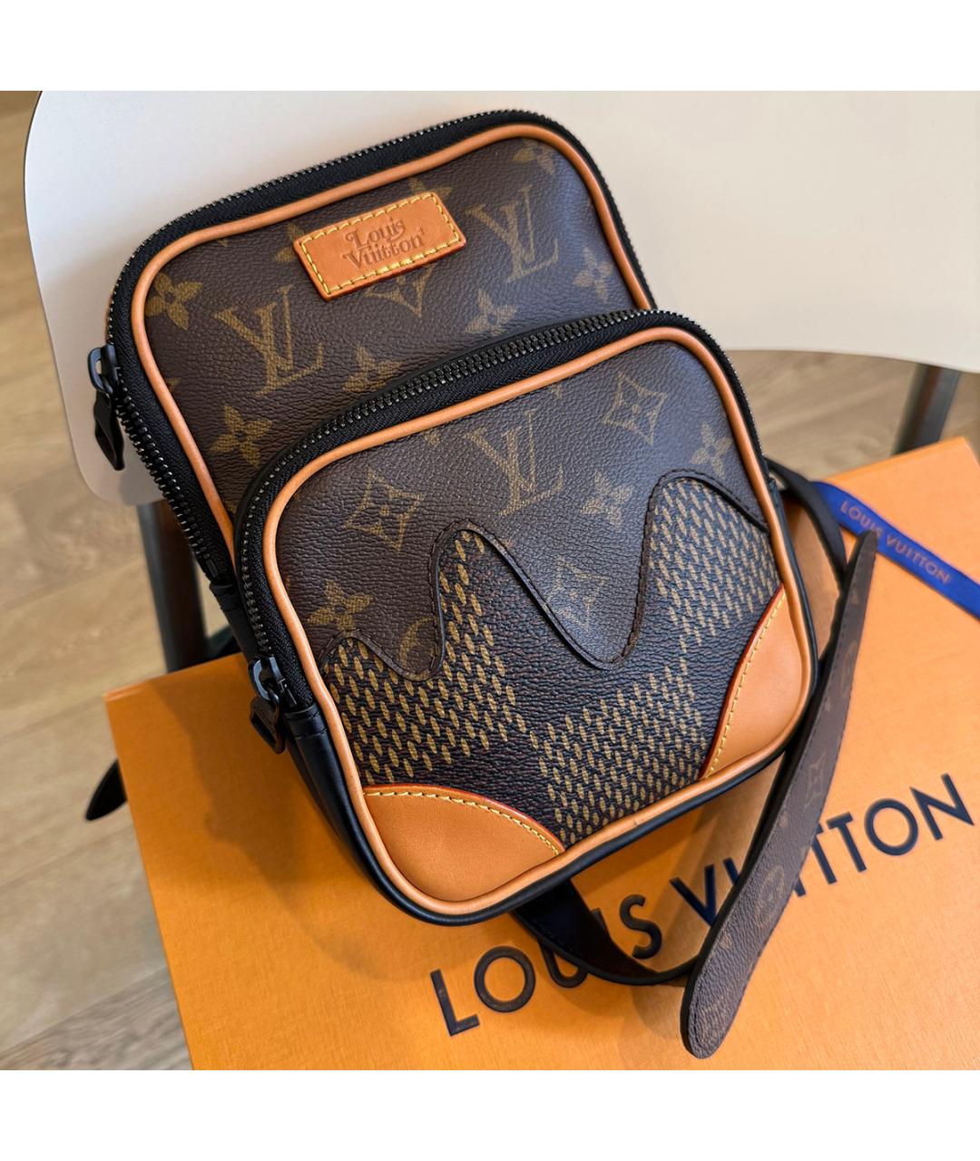 LOUIS VUITTON Коричневая сумка на плечо, фото 6