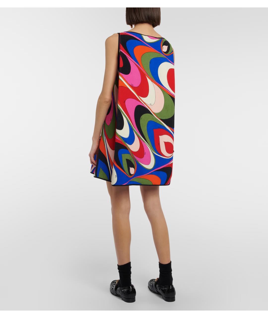 EMILIO PUCCI Мульти коктейльное платье, фото 3
