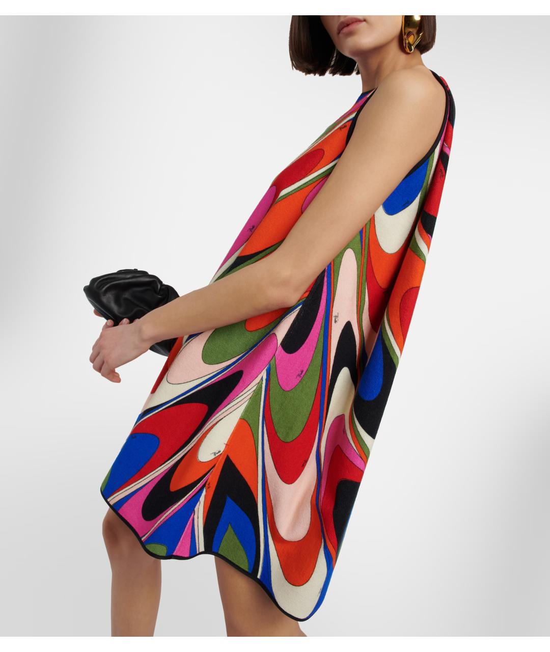 EMILIO PUCCI Мульти коктейльное платье, фото 4