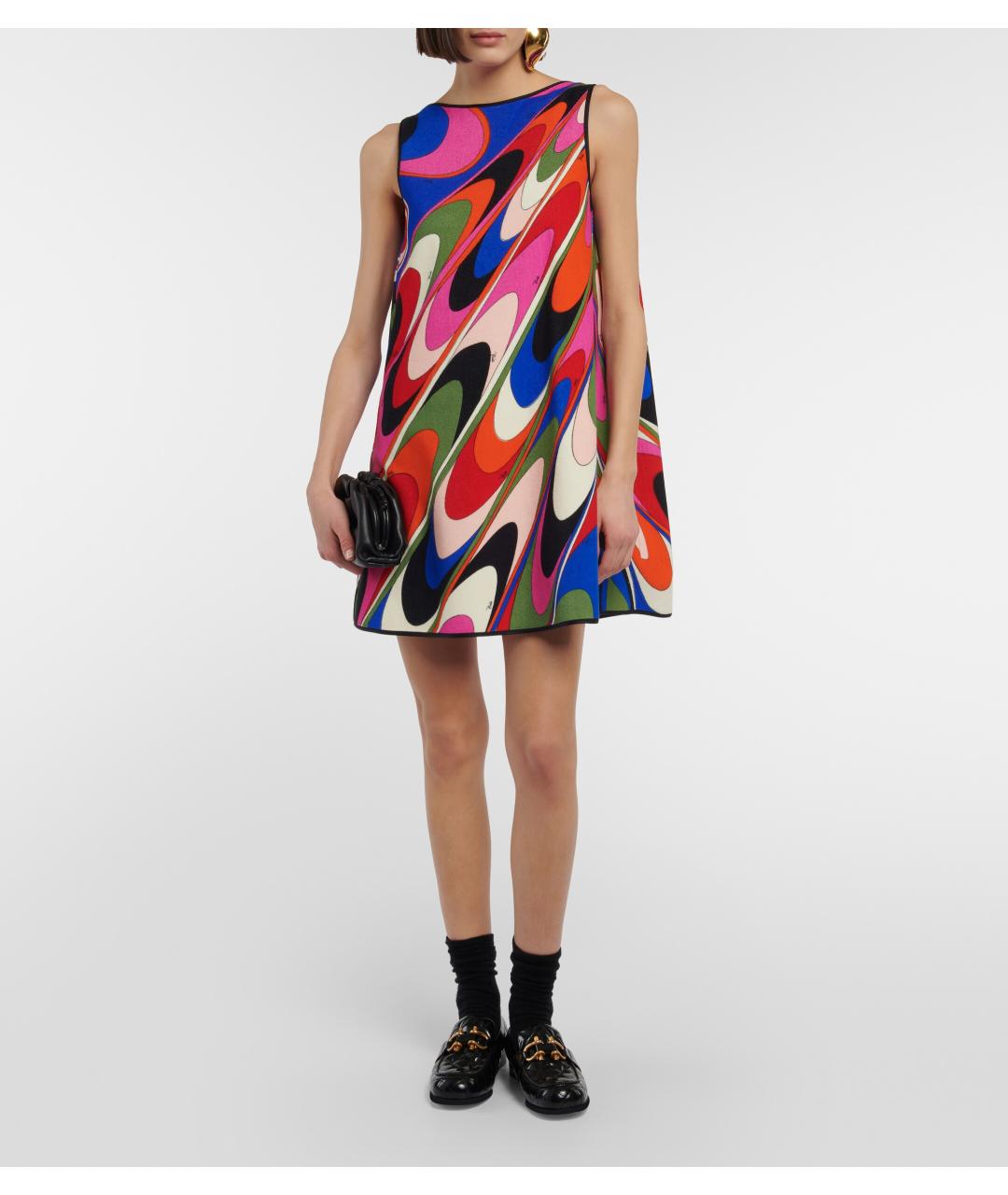 EMILIO PUCCI Мульти коктейльное платье, фото 2