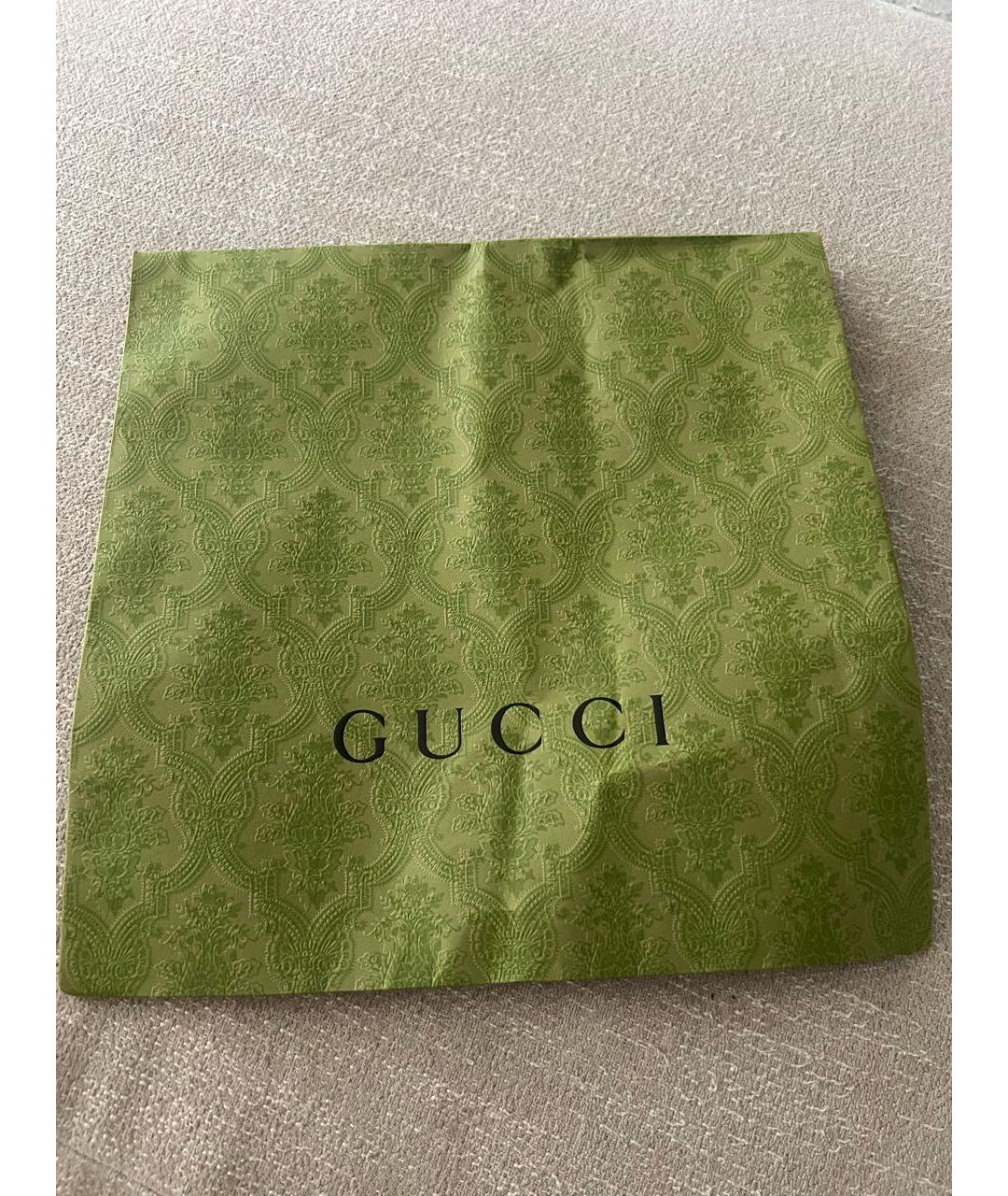 GUCCI Бежевый шелковый платок, фото 4