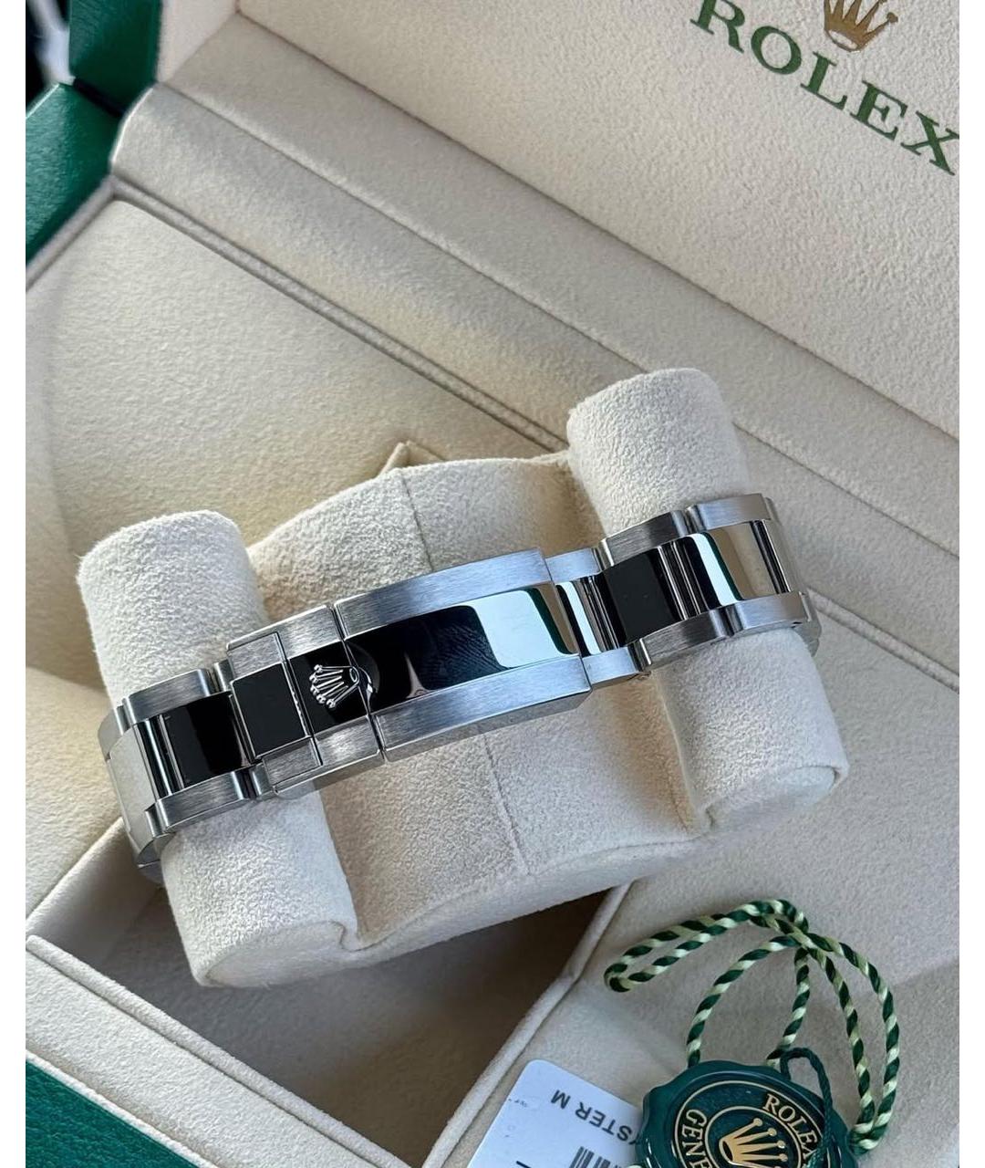 ROLEX Черные стальные часы, фото 7