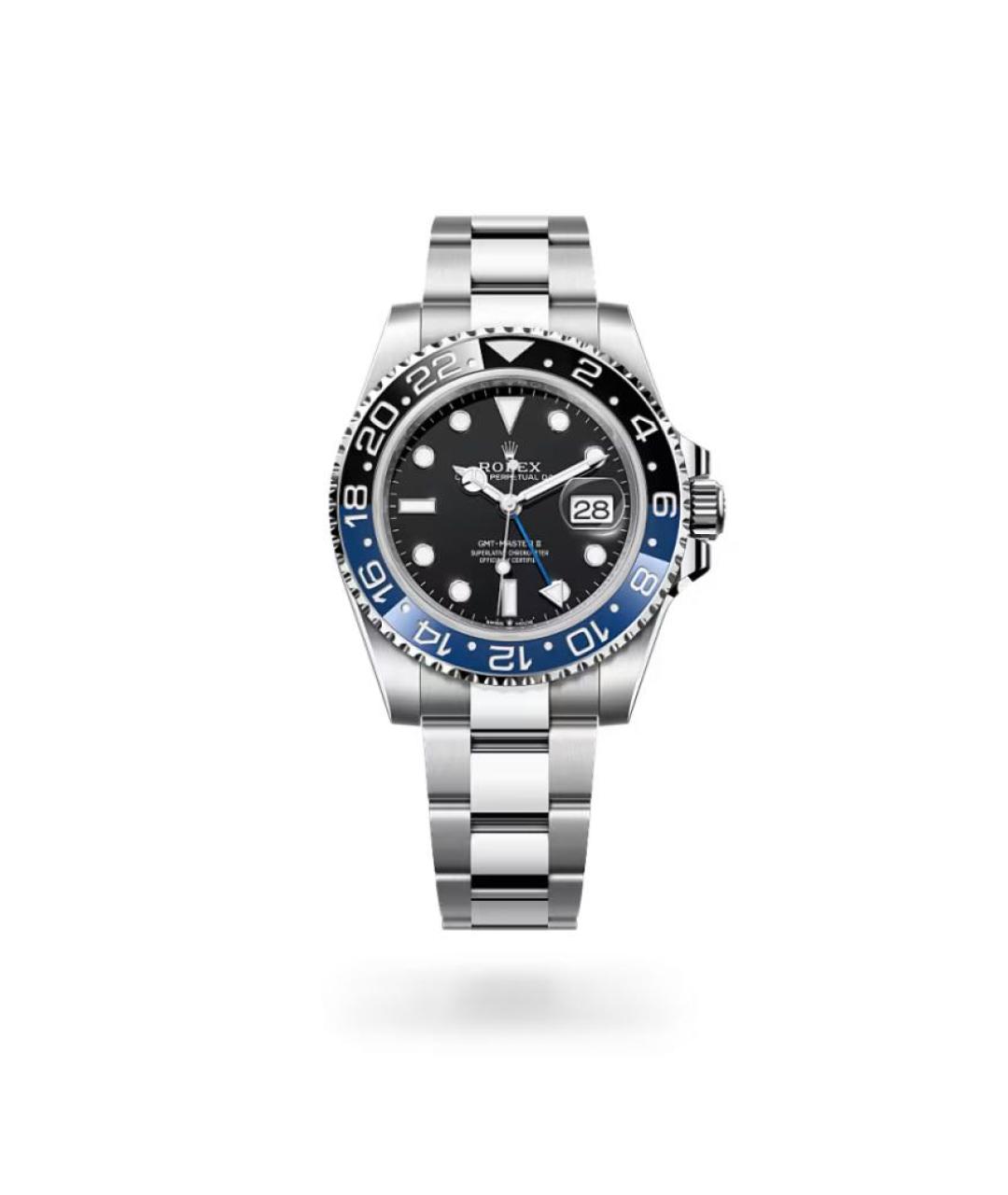 ROLEX Черные стальные часы, фото 1