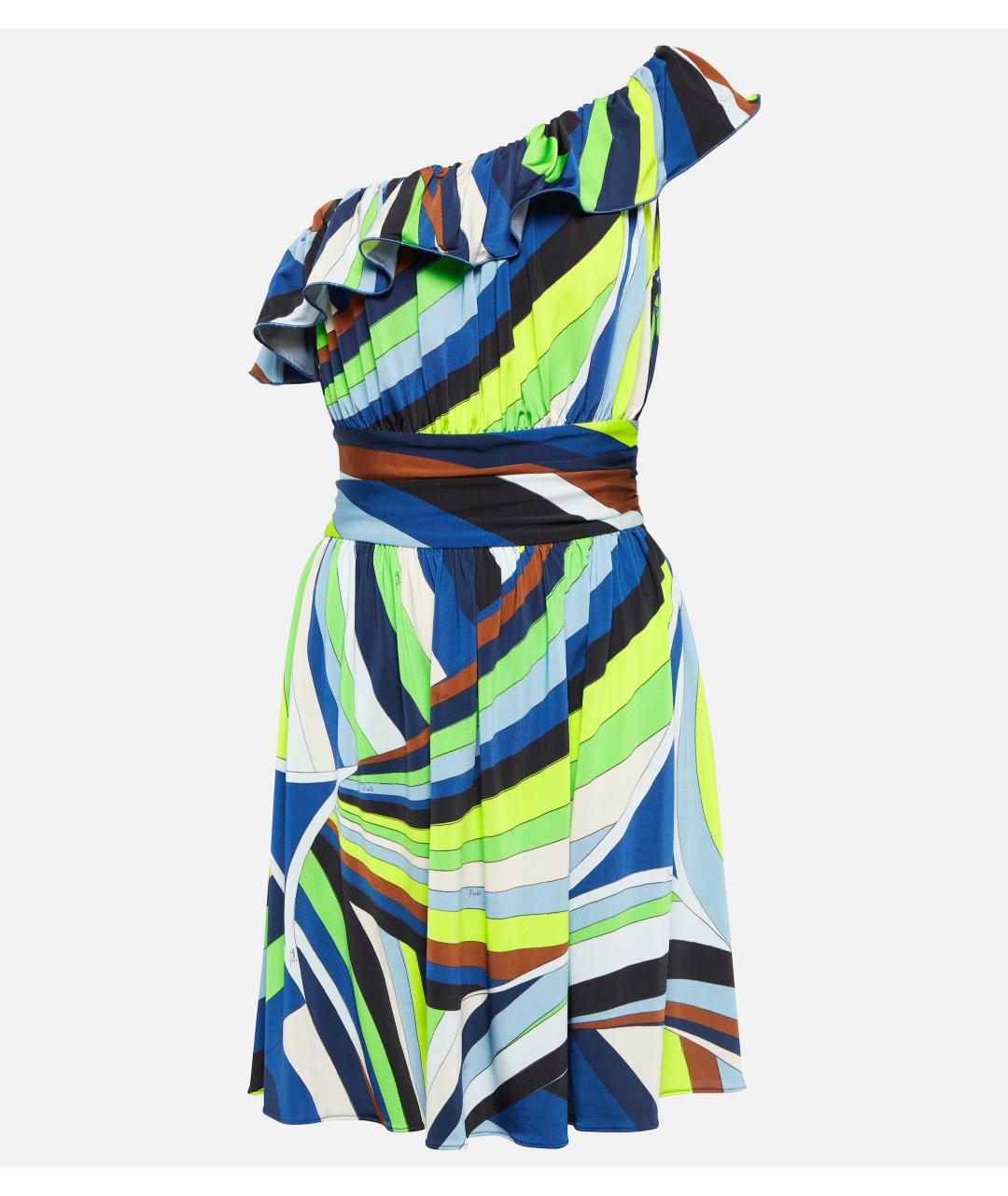 EMILIO PUCCI Мульти коктейльное платье, фото 6