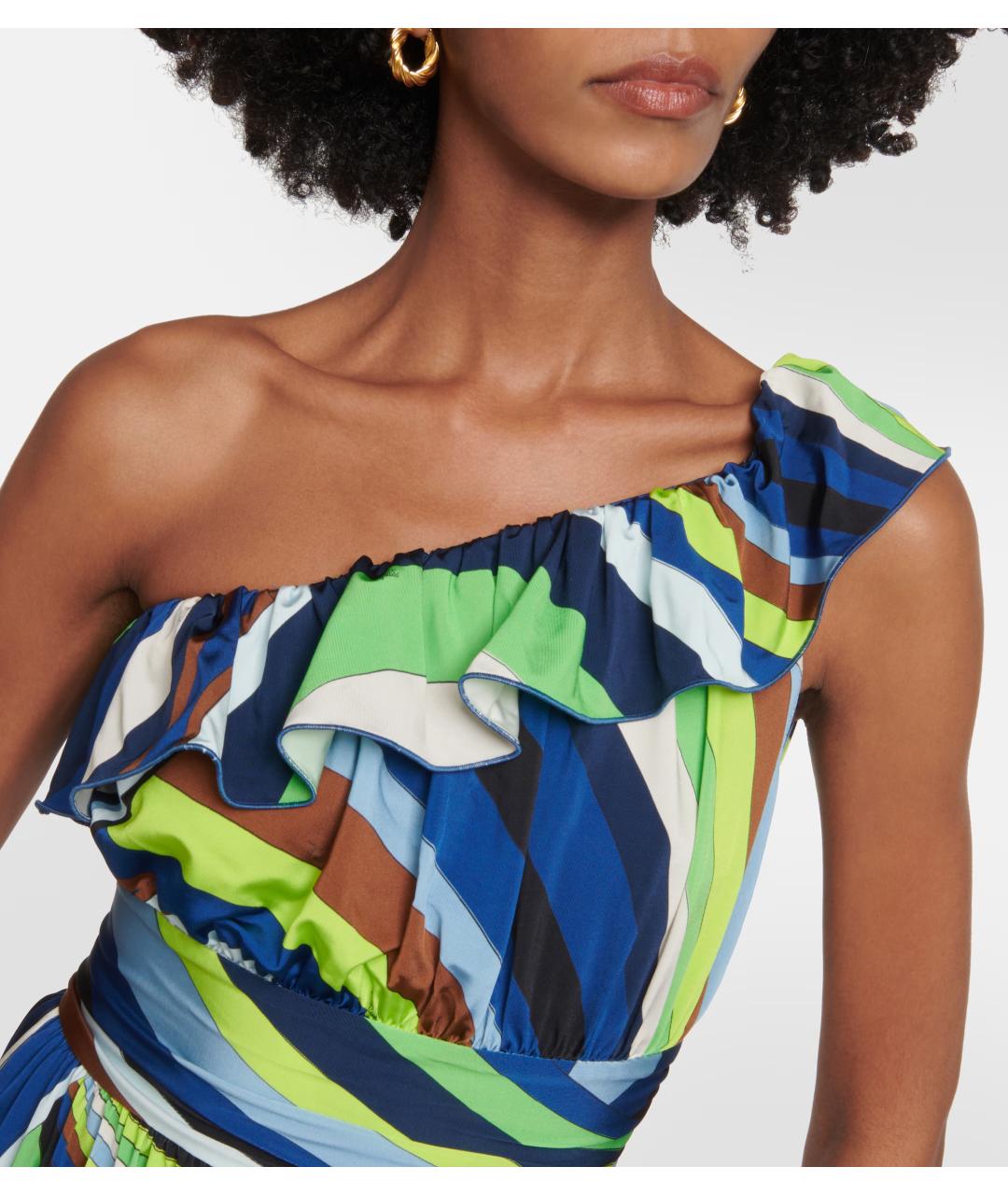 EMILIO PUCCI Мульти коктейльное платье, фото 4