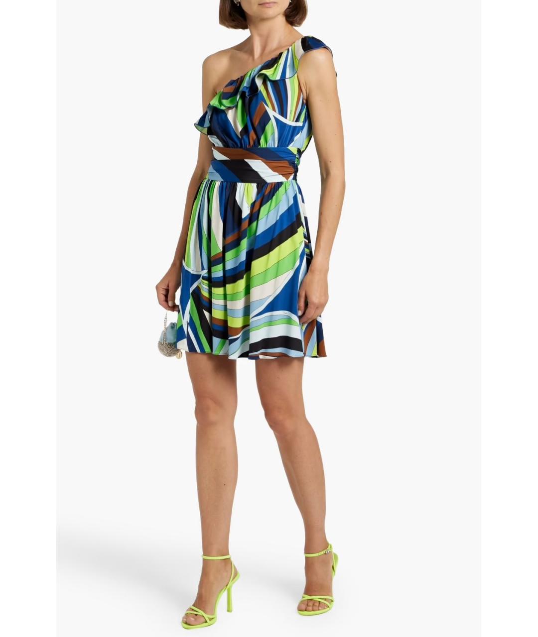 EMILIO PUCCI Мульти коктейльное платье, фото 2
