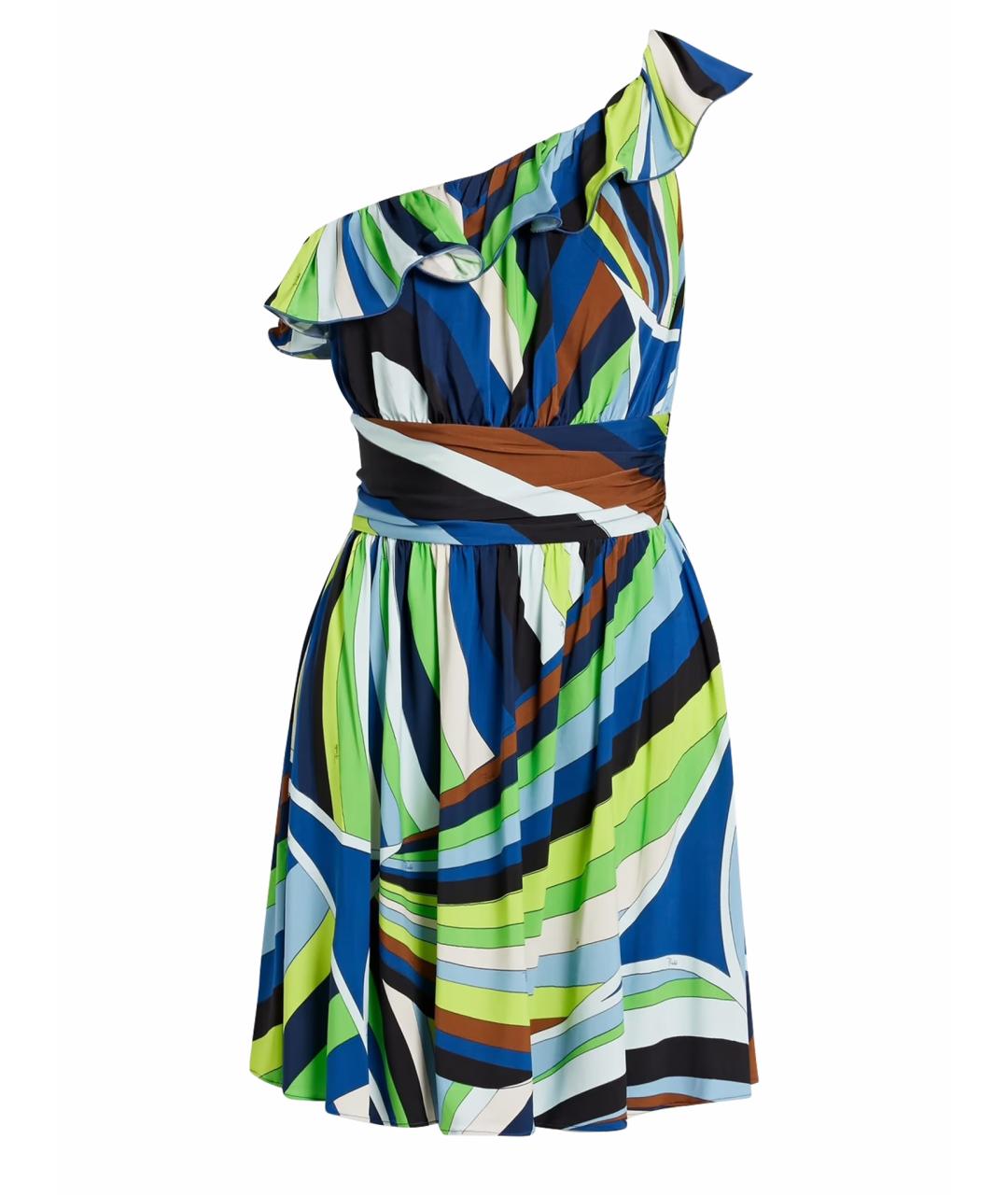 EMILIO PUCCI Мульти коктейльное платье, фото 1