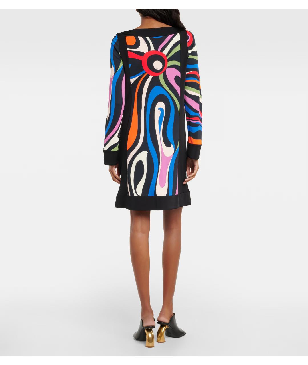EMILIO PUCCI Мульти коктейльное платье, фото 3