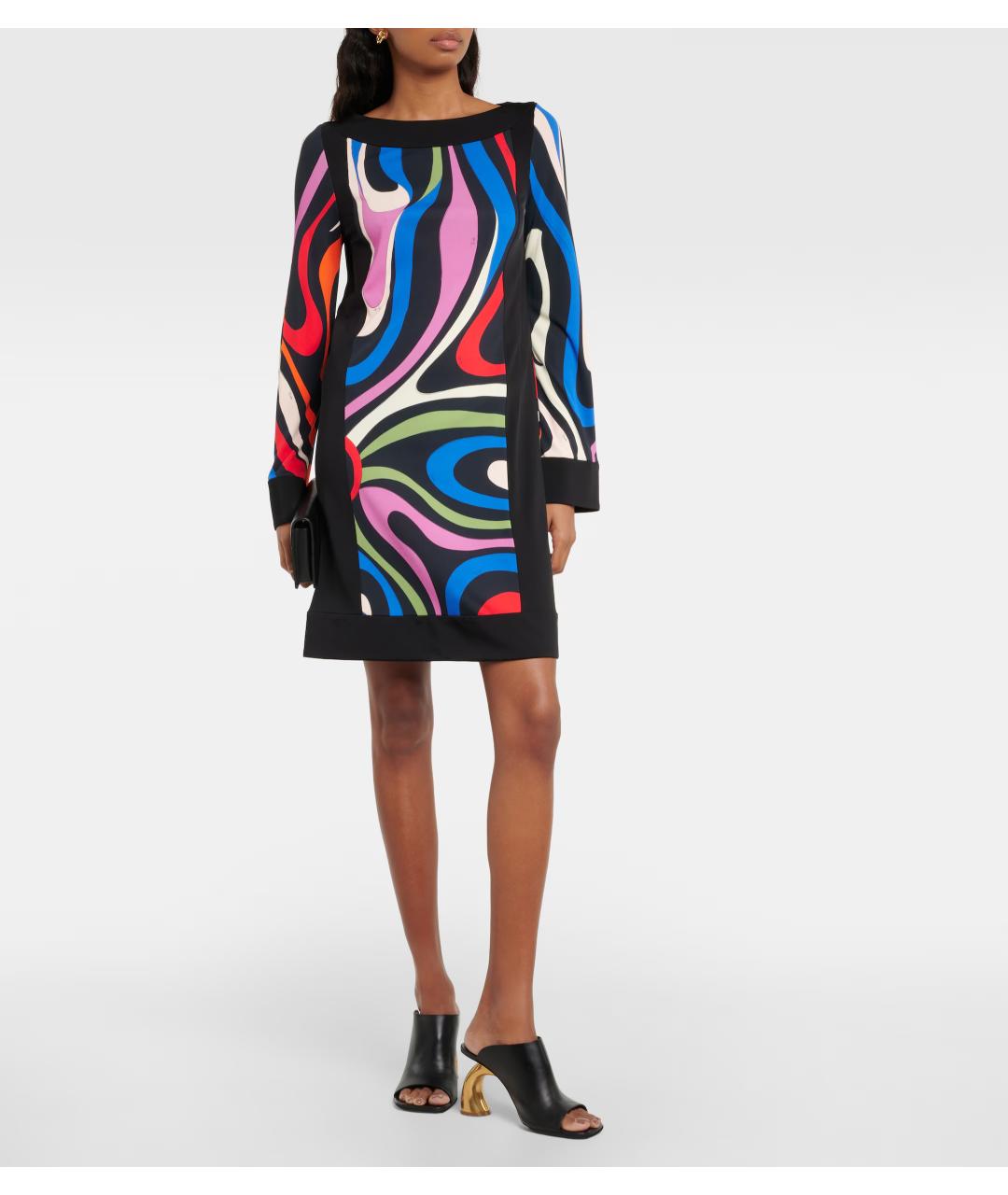 EMILIO PUCCI Мульти коктейльное платье, фото 2