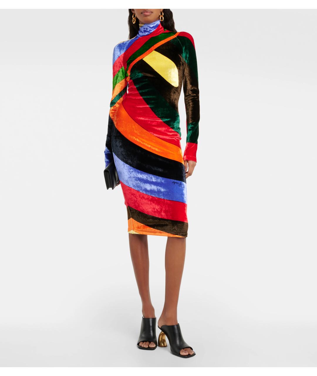 EMILIO PUCCI Мульти коктейльное платье, фото 2