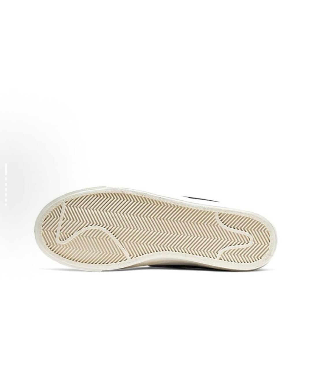 NIKE Белые кожаные высокие кроссовки / кеды, фото 6