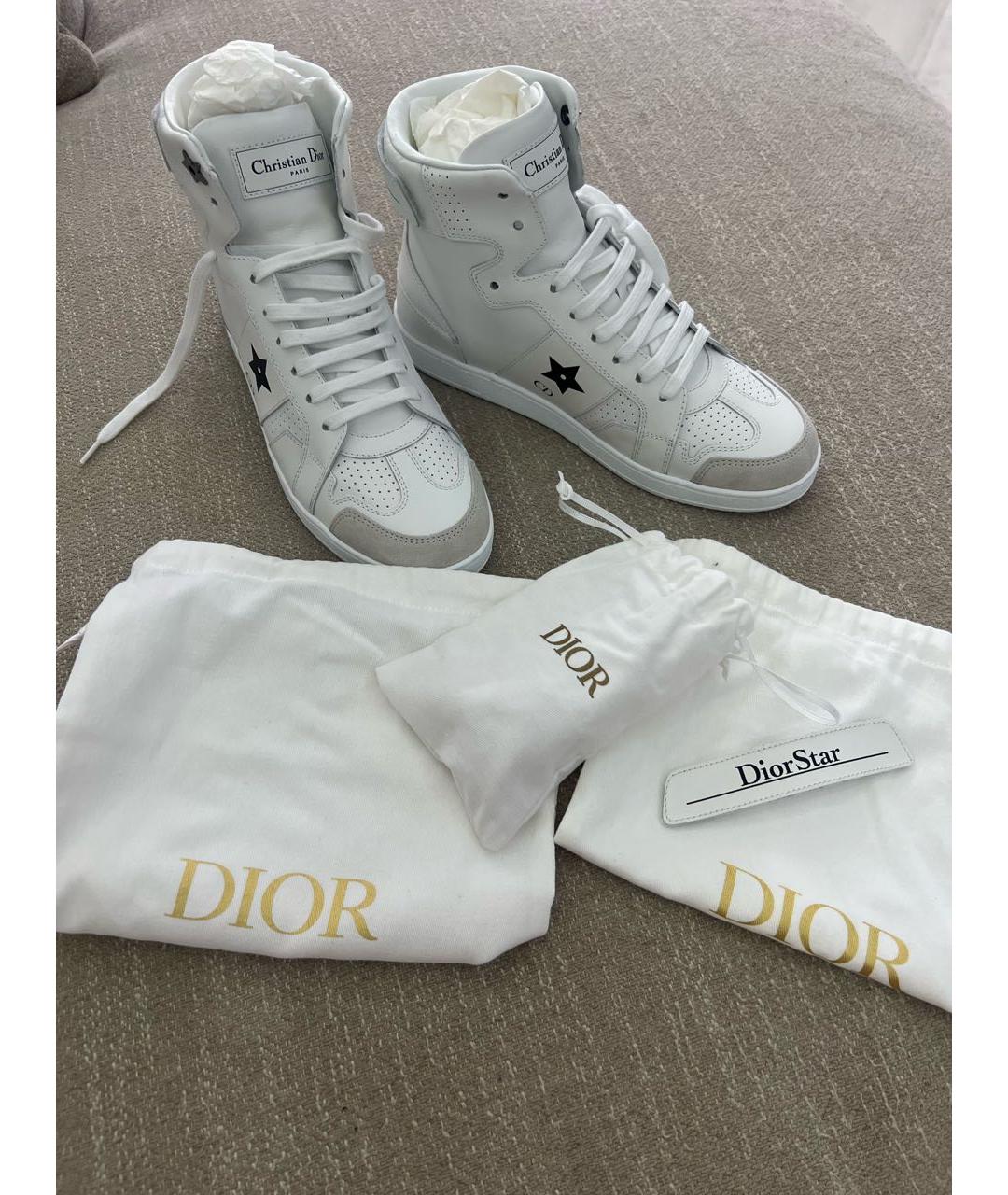 CHRISTIAN DIOR Белые кожаные кеды, фото 7