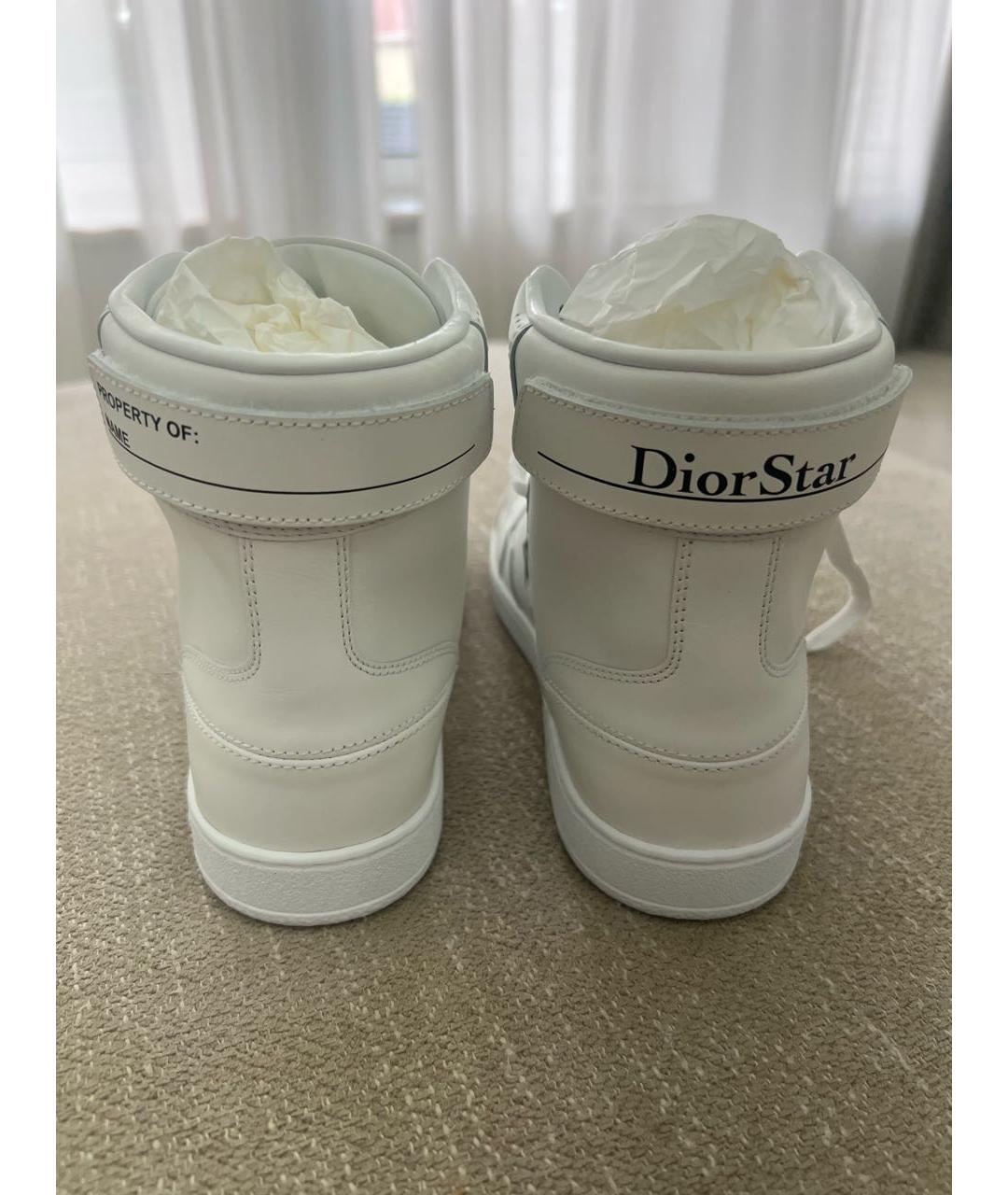 CHRISTIAN DIOR Белые кожаные кеды, фото 4