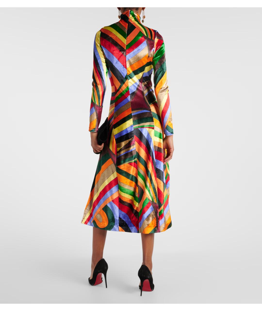 EMILIO PUCCI Мульти коктейльное платье, фото 3